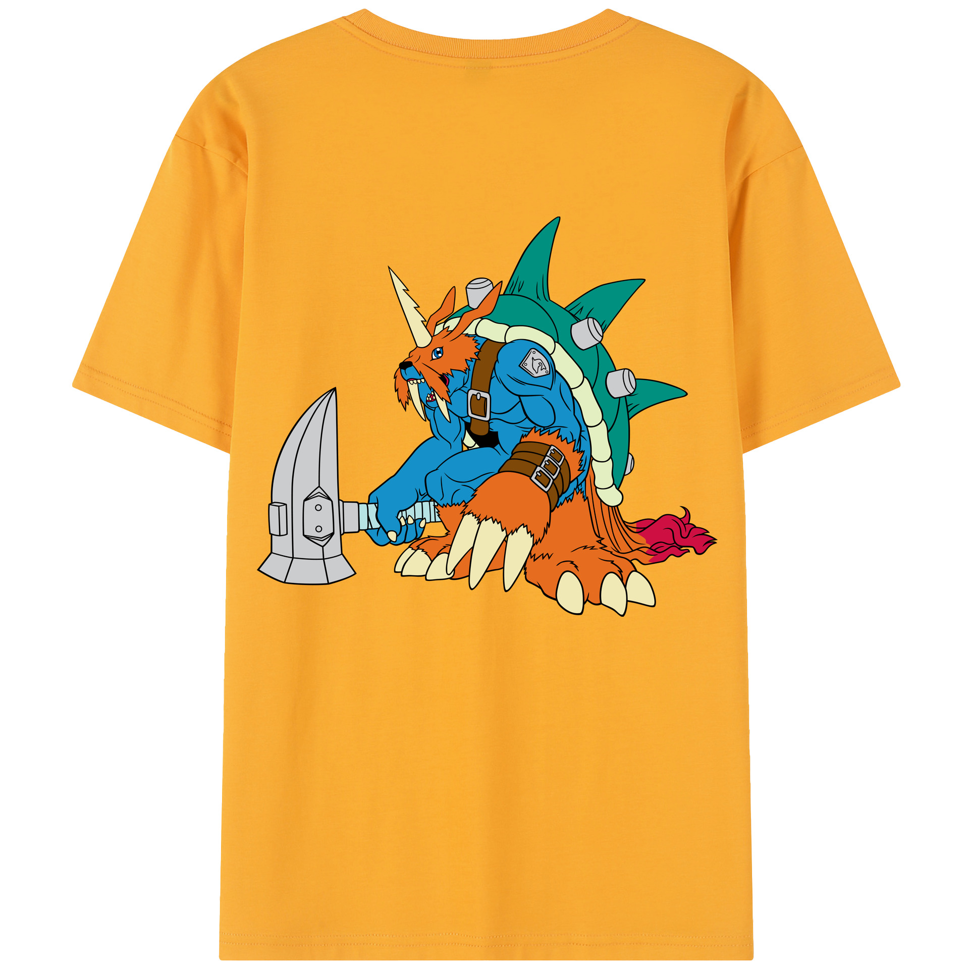 （画像用） Digimon デジタルモンスター/デジモン レディース半袖Tシャツ(バックプリント)
