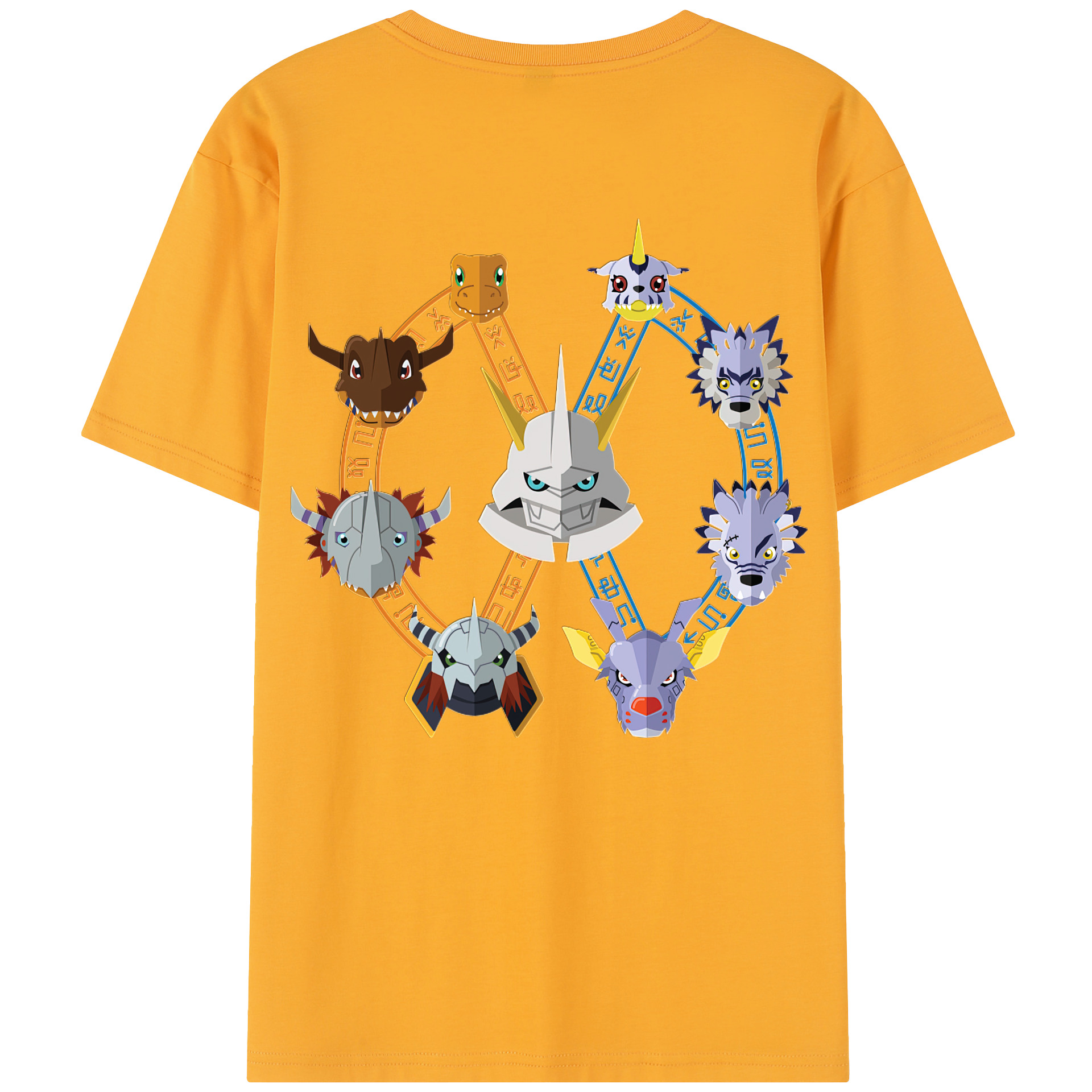 （画像用） Digimon デジタルモンスター/デジモン レディース半袖Tシャツ(バックプリント)