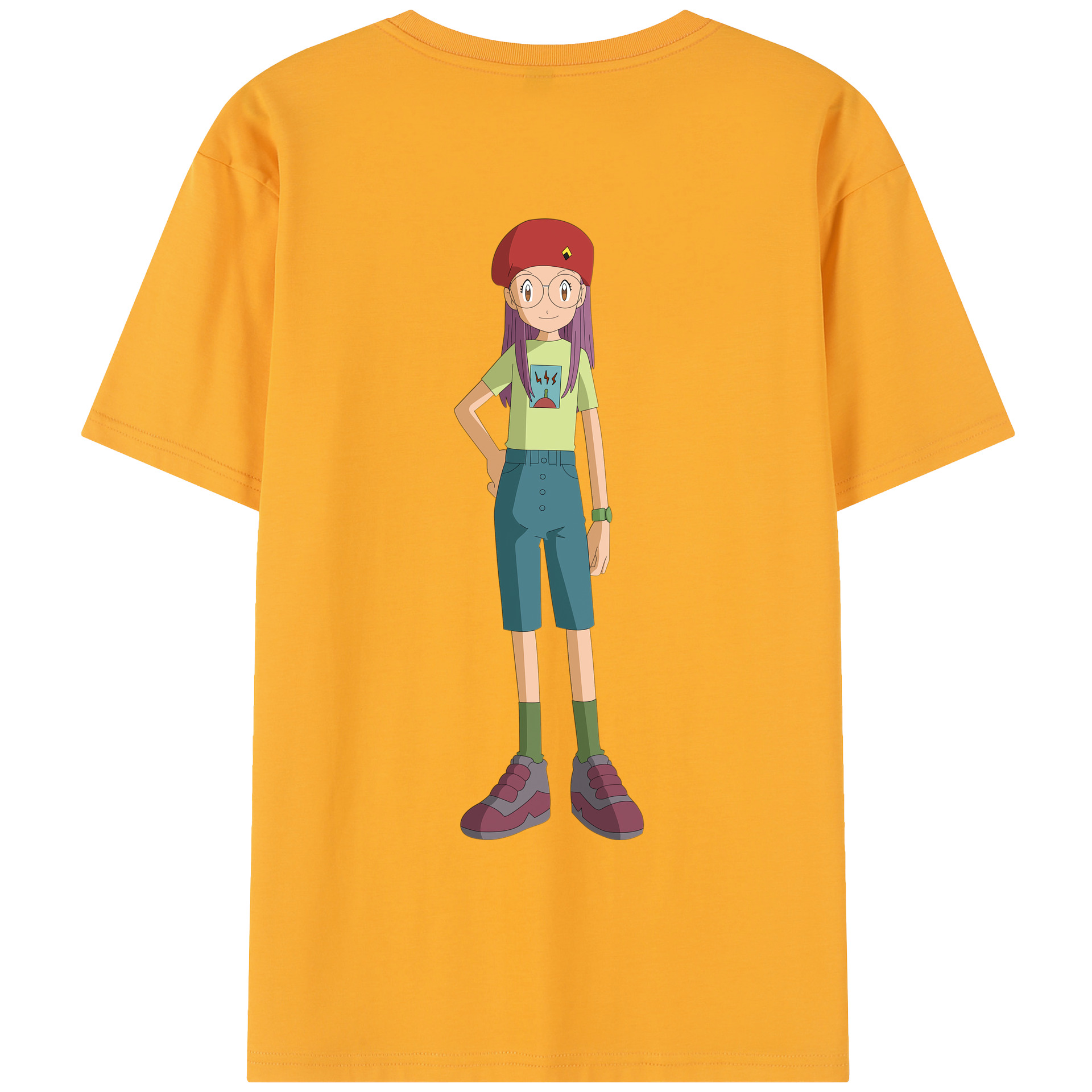 （画像用） Digimon デジタルモンスター/デジモン レディース半袖Tシャツ(バックプリント)