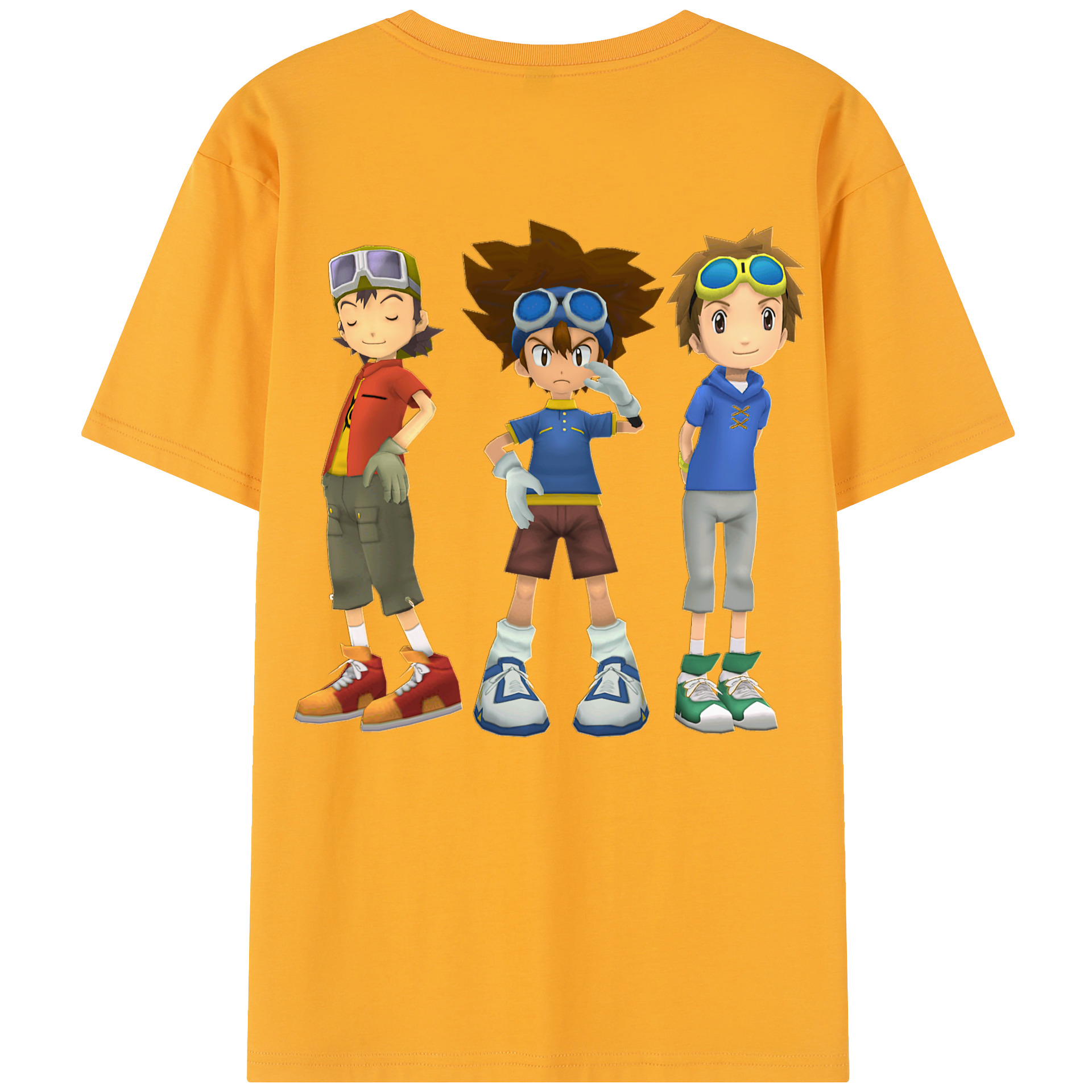 （画像用） Digimon デジタルモンスター/デジモン レディース半袖Tシャツ(バックプリント)