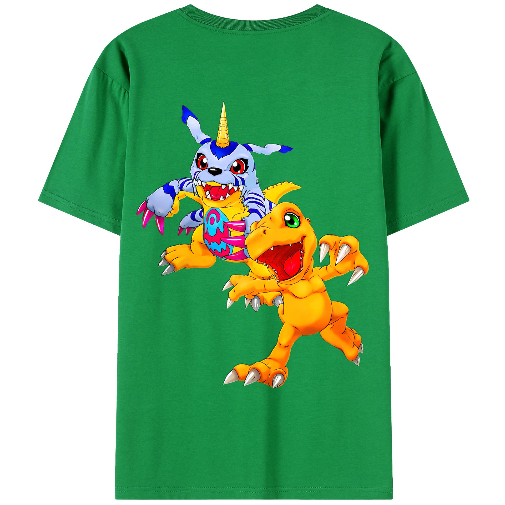 （画像用） Digimon デジタルモンスター/デジモン レディース半袖Tシャツ(バックプリント)