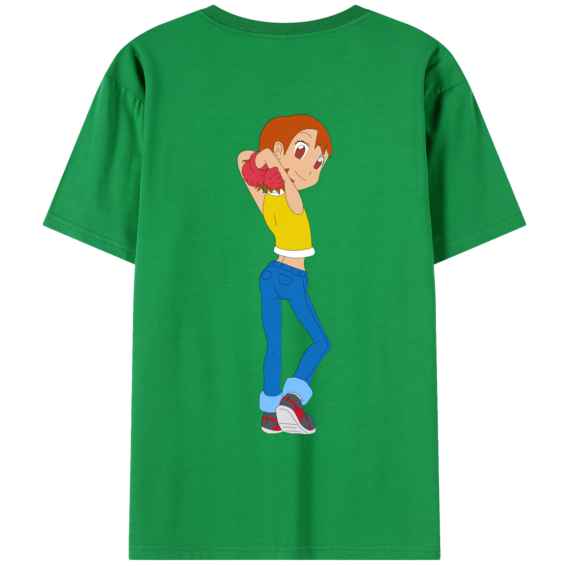 （画像用） Digimon デジタルモンスター/デジモン レディース半袖Tシャツ(バックプリント)