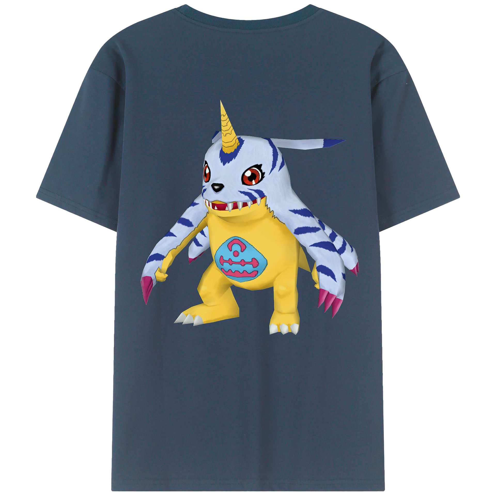 （画像用） Digimon デジタルモンスター/デジモン レディース半袖Tシャツ(バックプリント)