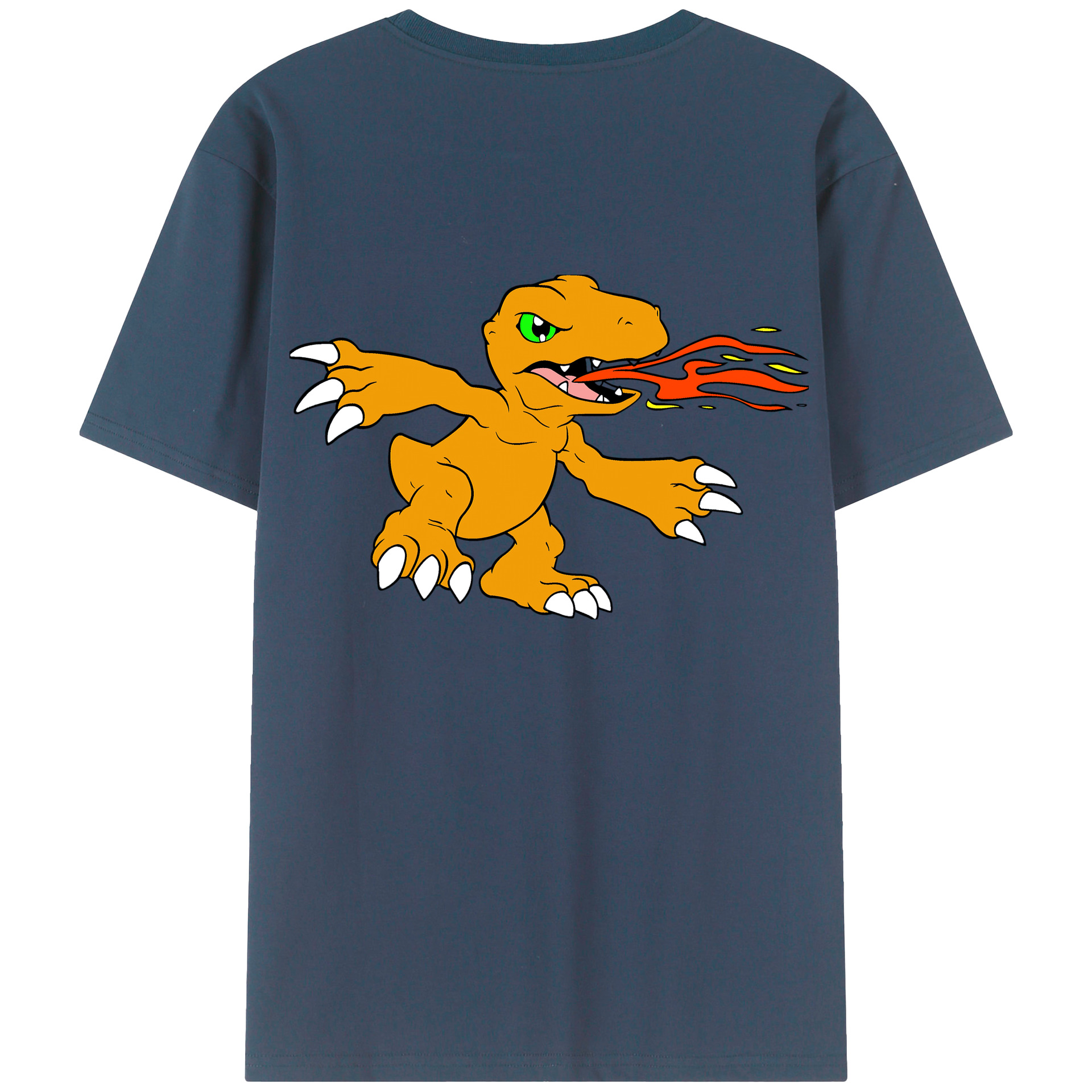 （画像用） Digimon デジタルモンスター/デジモン レディース半袖Tシャツ(バックプリント)
