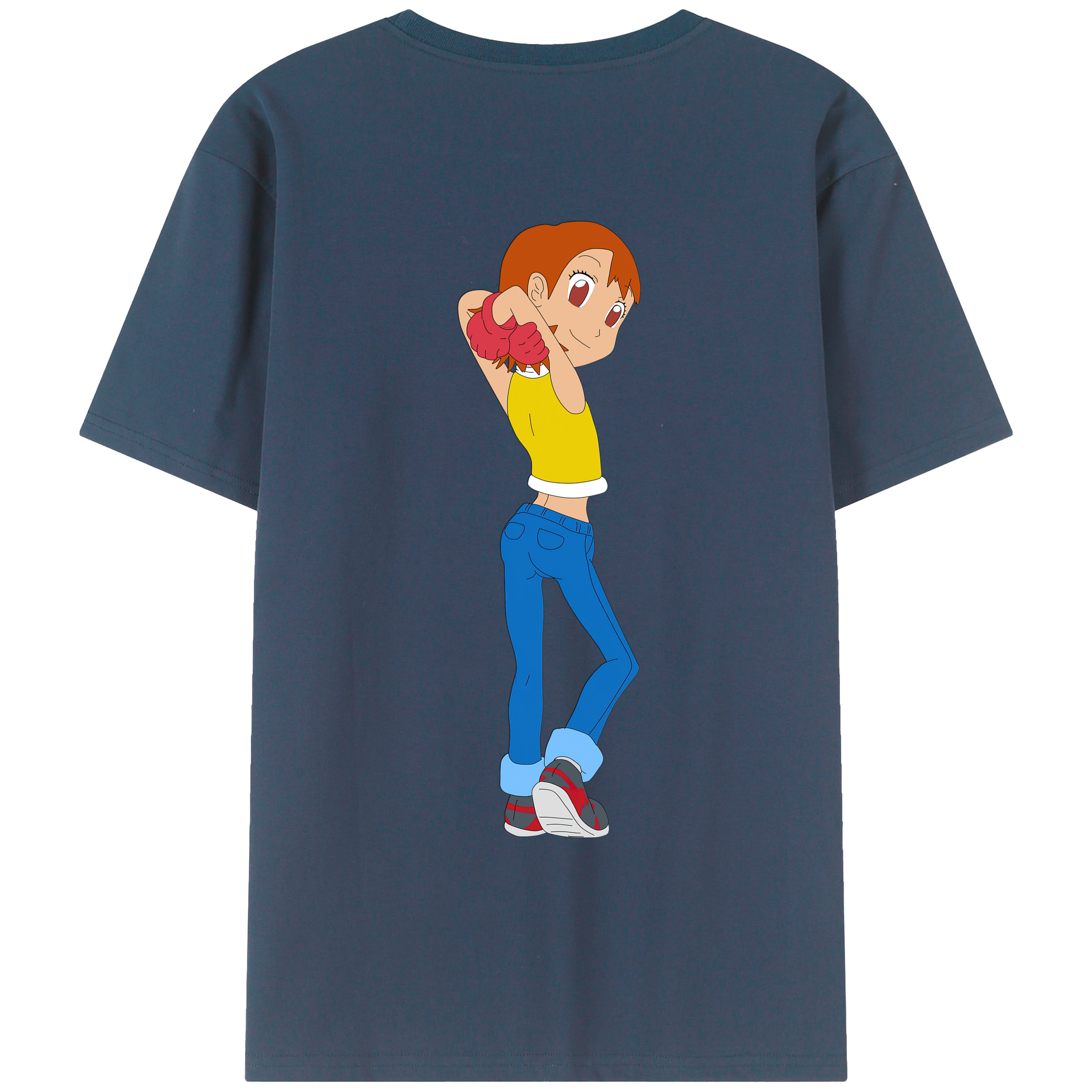 （画像用） Digimon デジタルモンスター/デジモン レディース半袖Tシャツ(バックプリント)