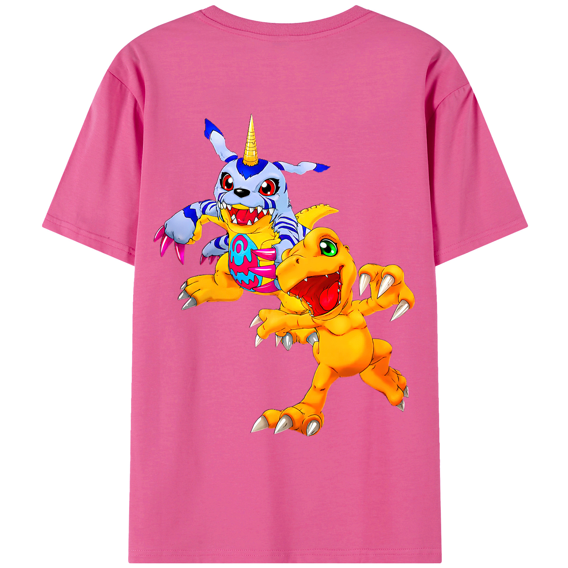 （画像用） Digimon デジタルモンスター/デジモン レディース半袖Tシャツ(バックプリント)