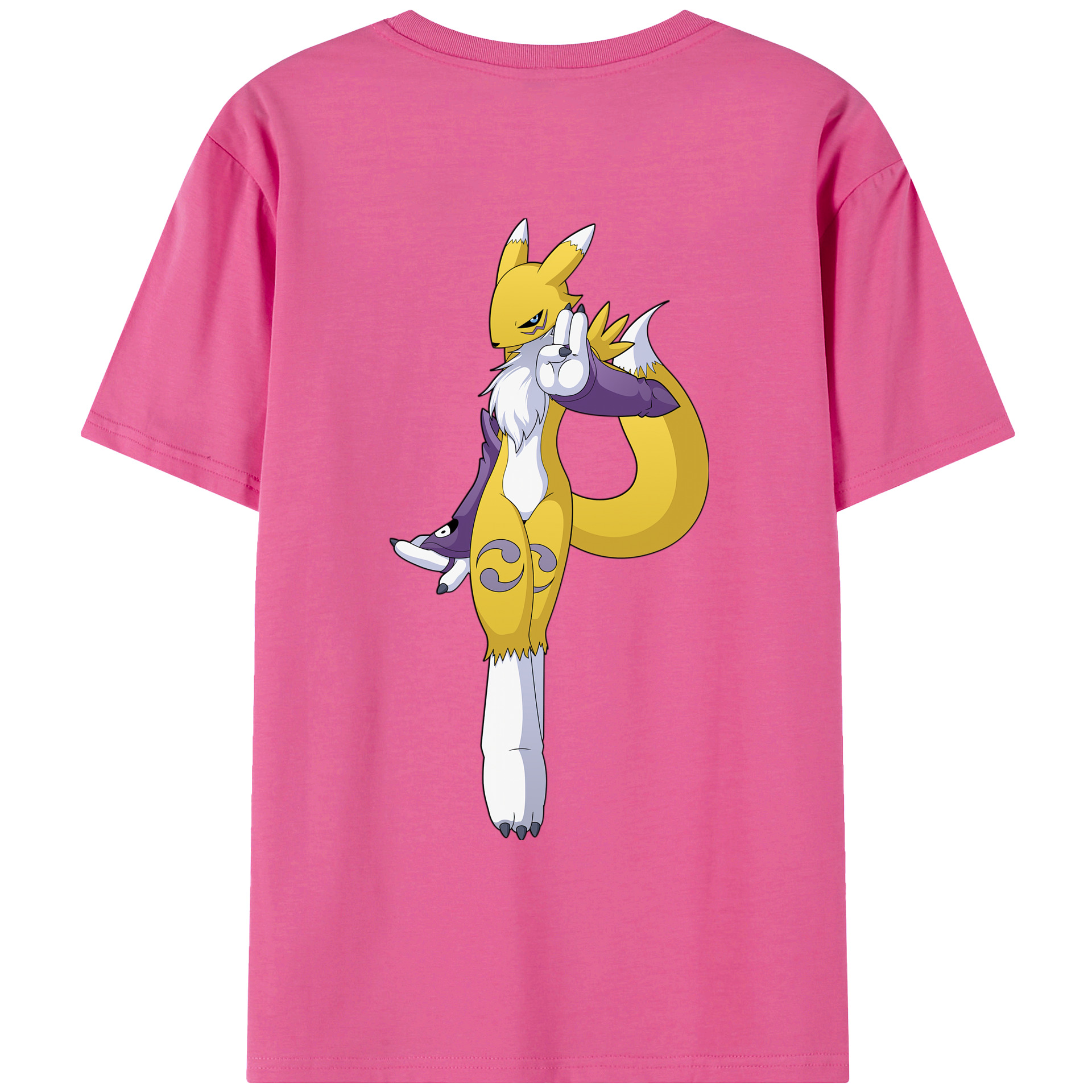 （画像用） Digimon デジタルモンスター/デジモン レディース半袖Tシャツ(バックプリント)