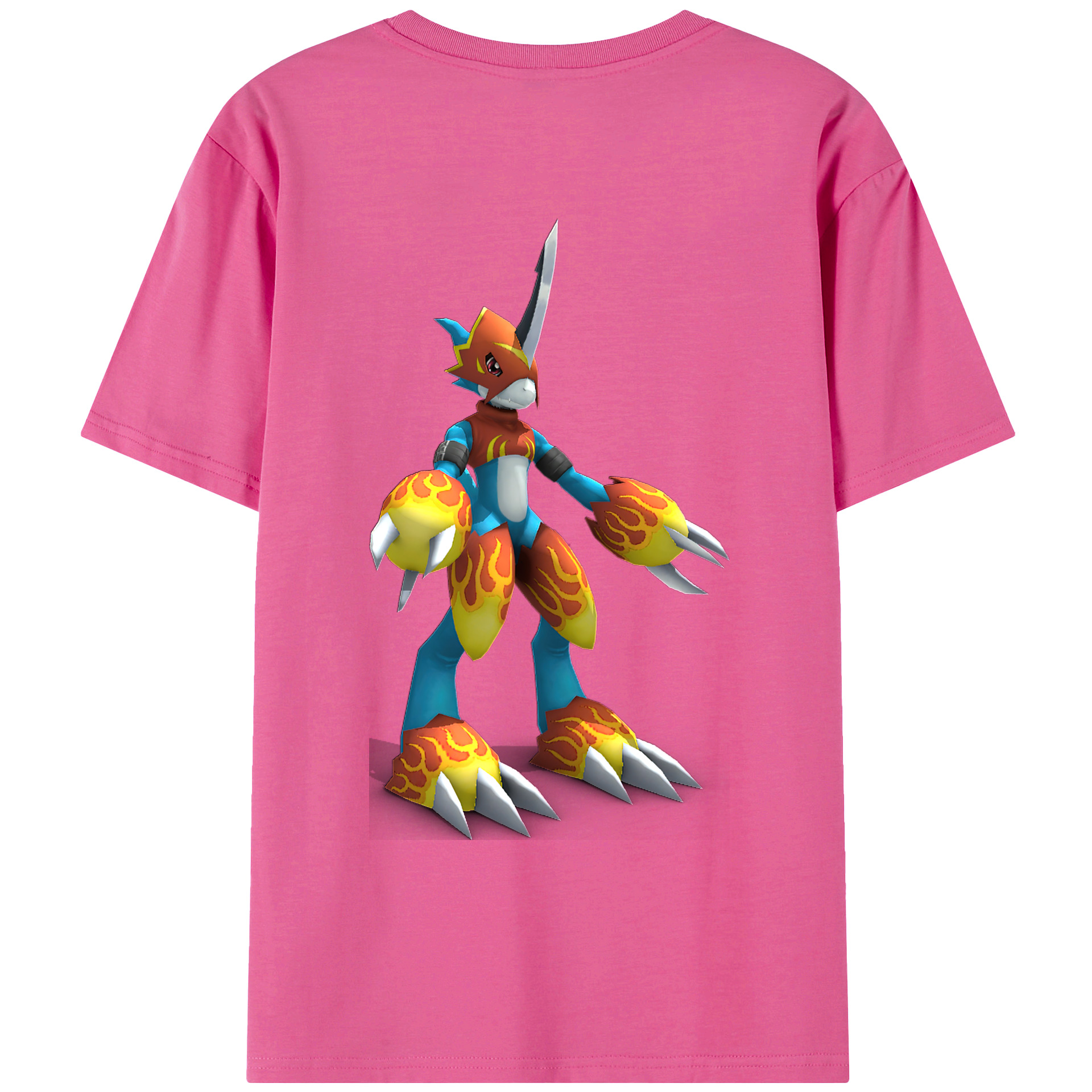 （画像用） Digimon デジタルモンスター/デジモン レディース半袖Tシャツ(バックプリント)