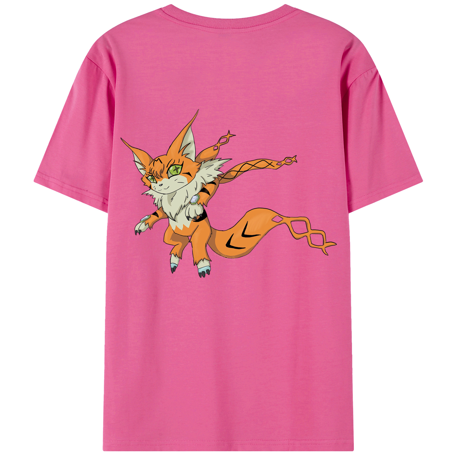 （画像用） Digimon デジタルモンスター/デジモン レディース半袖Tシャツ(バックプリント)