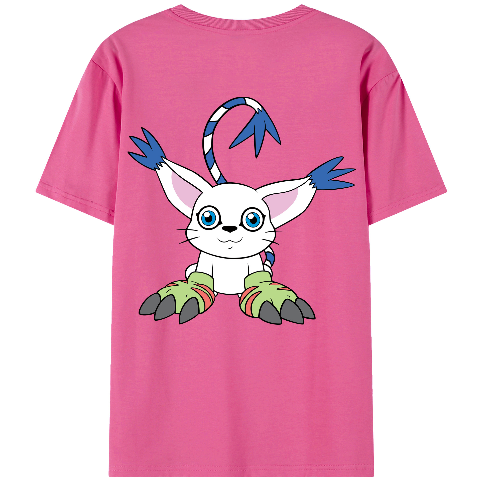 （画像用） Digimon デジタルモンスター/デジモン レディース半袖Tシャツ(バックプリント)