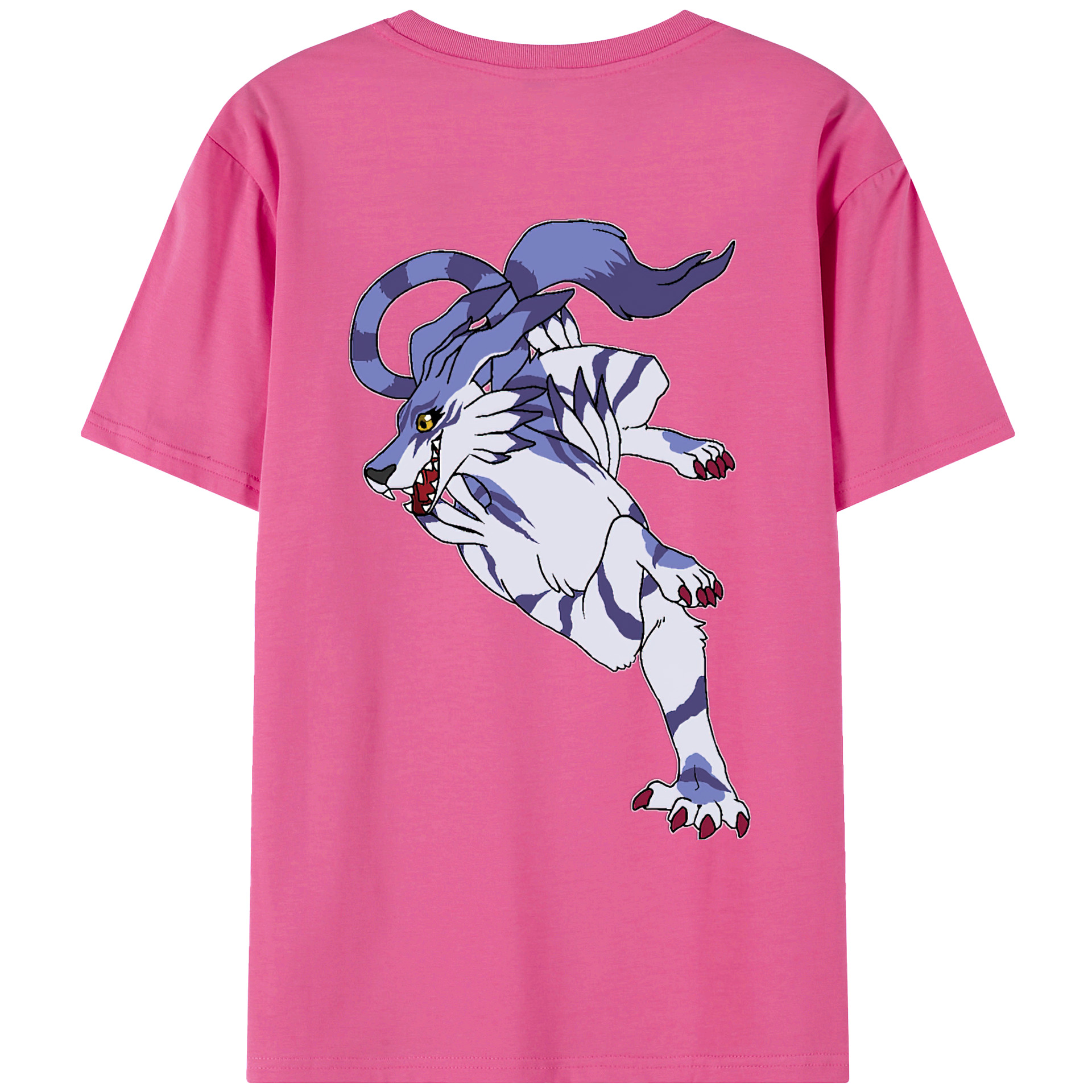 （画像用） Digimon デジタルモンスター/デジモン レディース半袖Tシャツ(バックプリント)