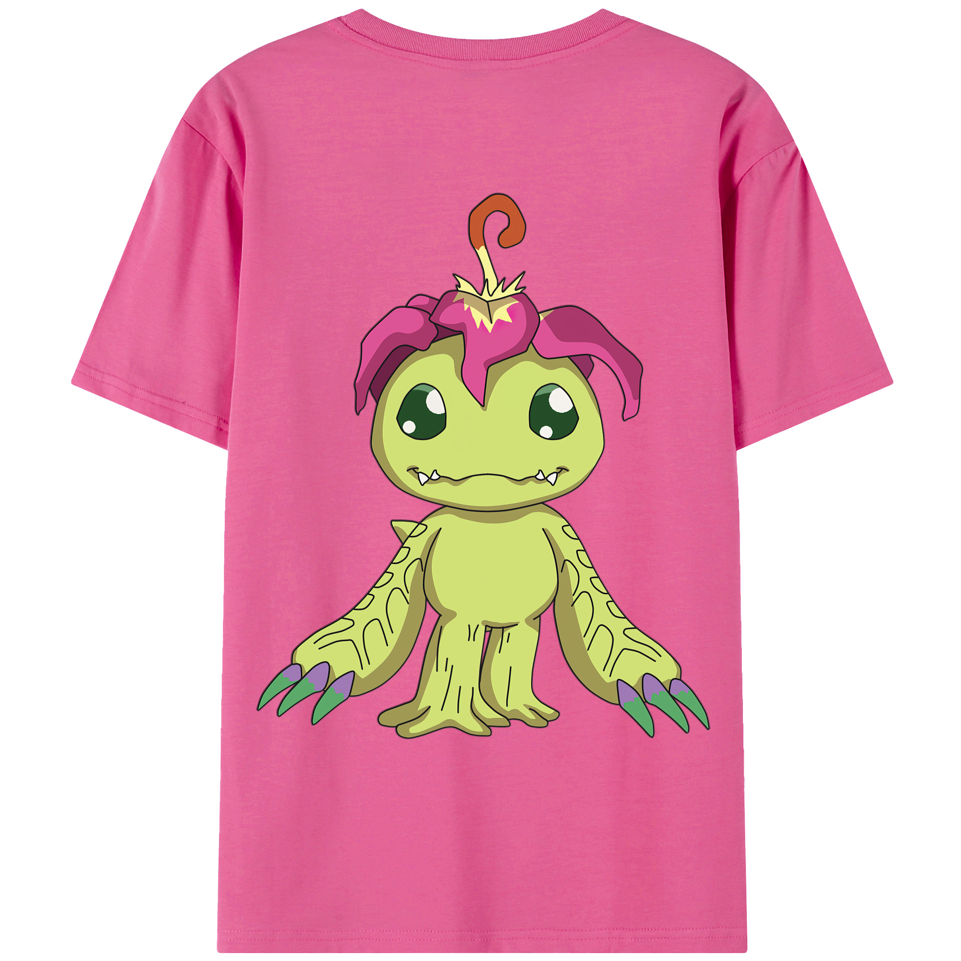 （画像用） Digimon デジタルモンスター/デジモン レディース半袖Tシャツ(バックプリント)