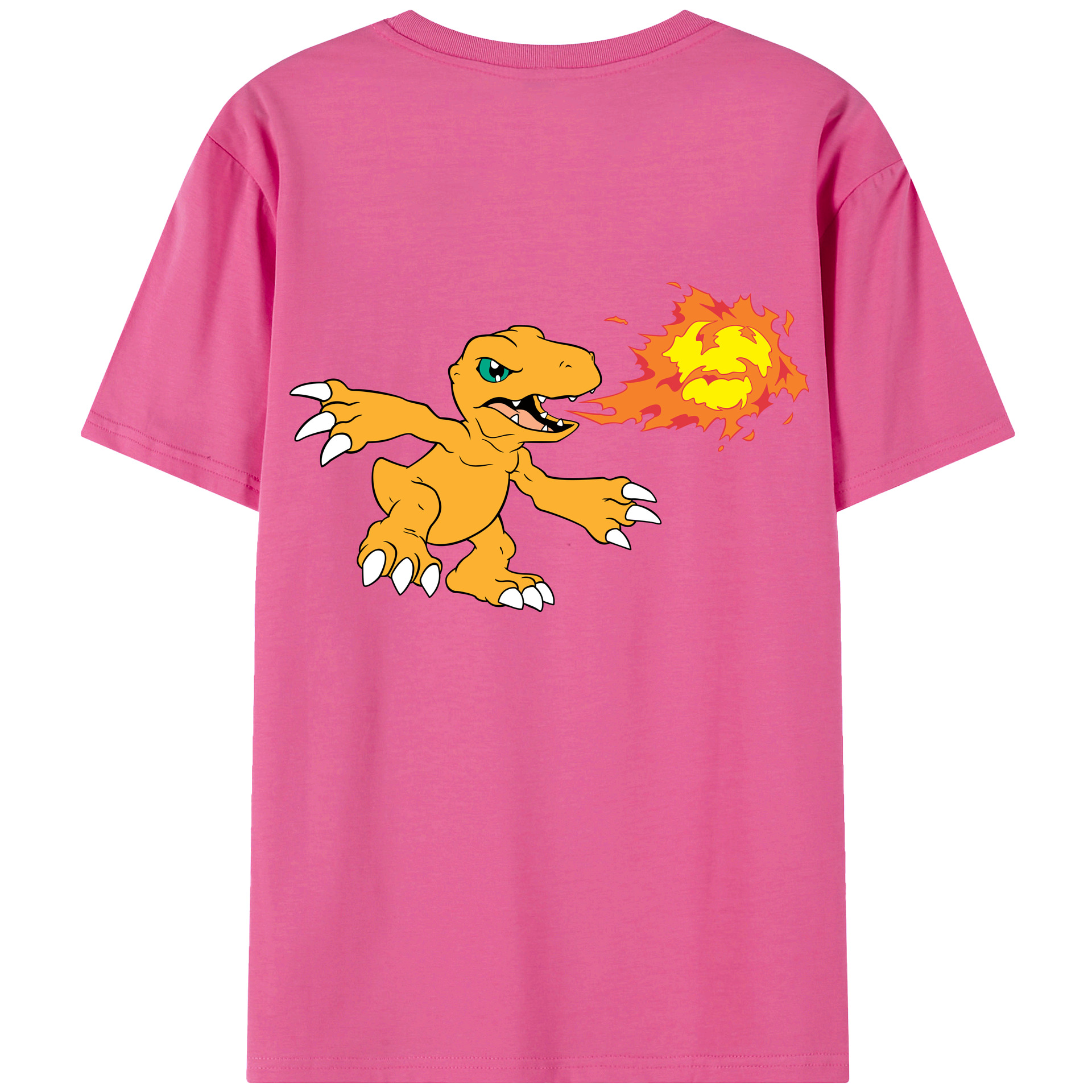（画像用） Digimon デジタルモンスター/デジモン レディース半袖Tシャツ(バックプリント)