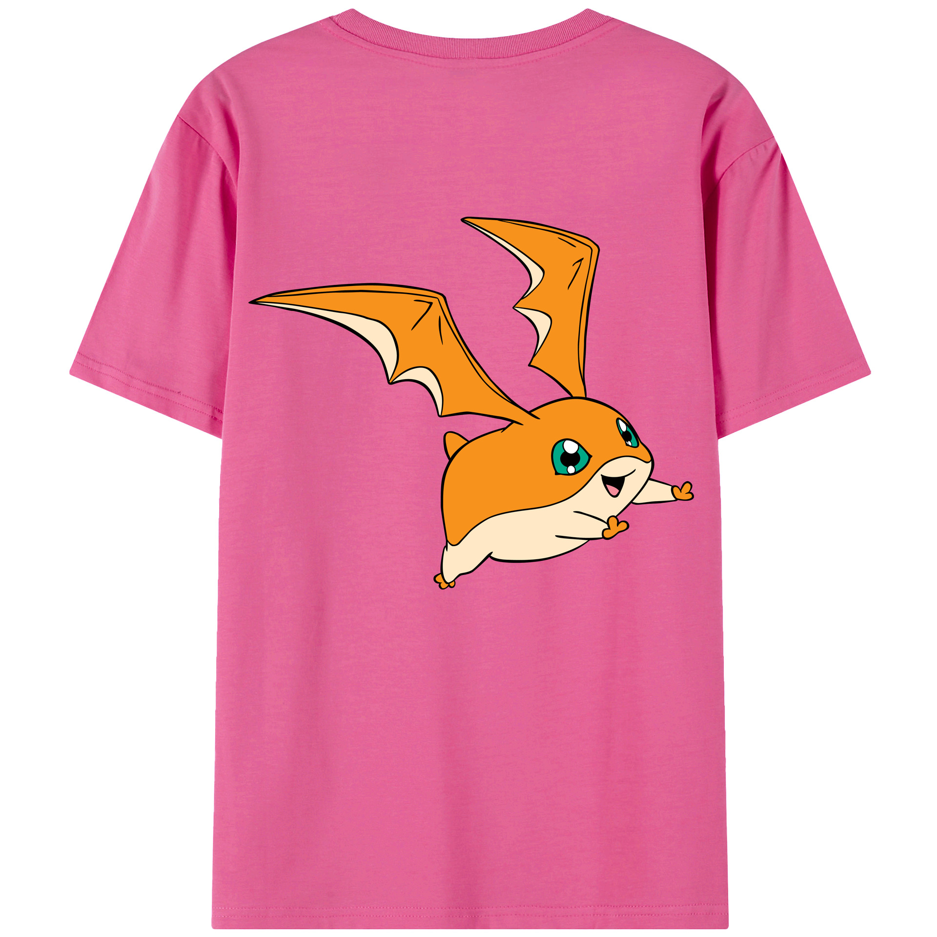 （画像用） Digimon デジタルモンスター/デジモン レディース半袖Tシャツ(バックプリント)