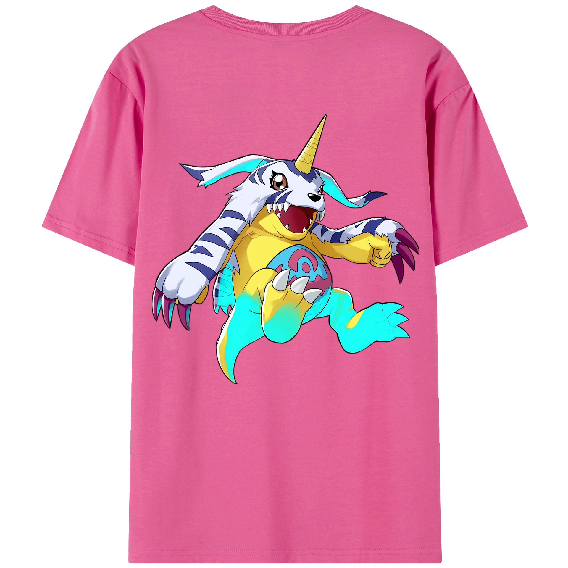 （画像用） Digimon デジタルモンスター/デジモン レディース半袖Tシャツ(バックプリント)