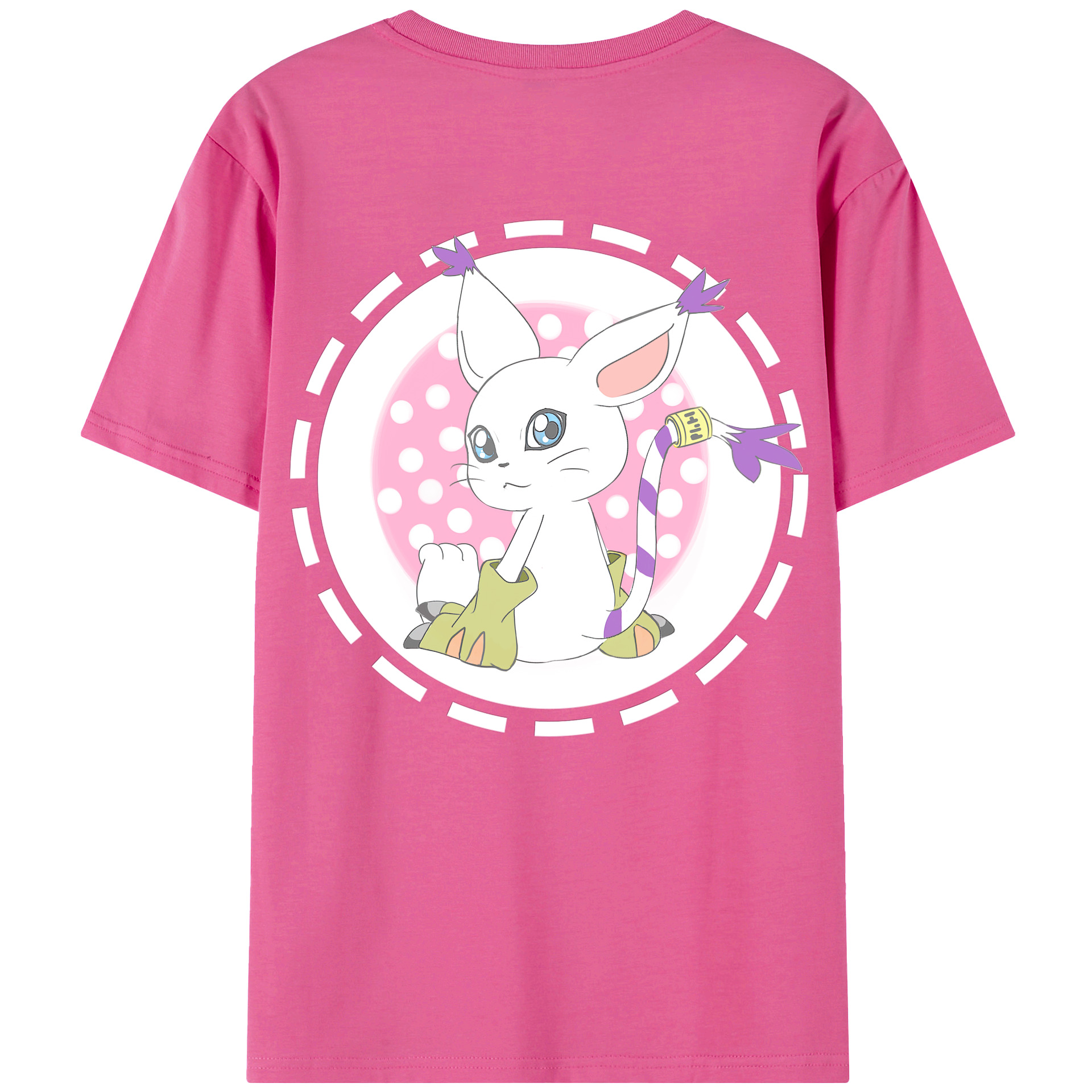 （画像用） Digimon デジタルモンスター/デジモン レディース半袖Tシャツ(バックプリント)
