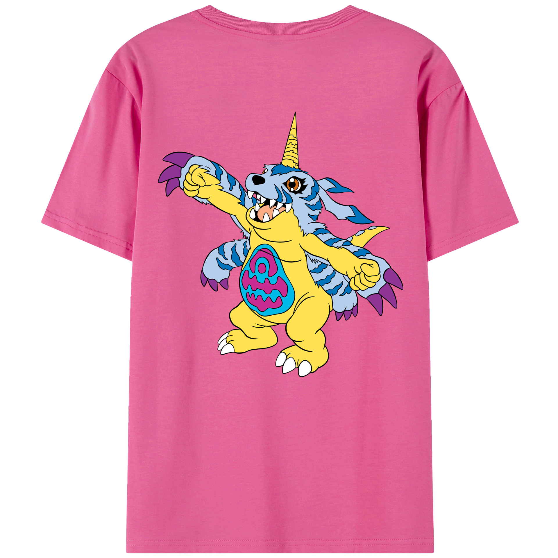 （画像用） Digimon デジタルモンスター/デジモン レディース半袖Tシャツ(バックプリント)