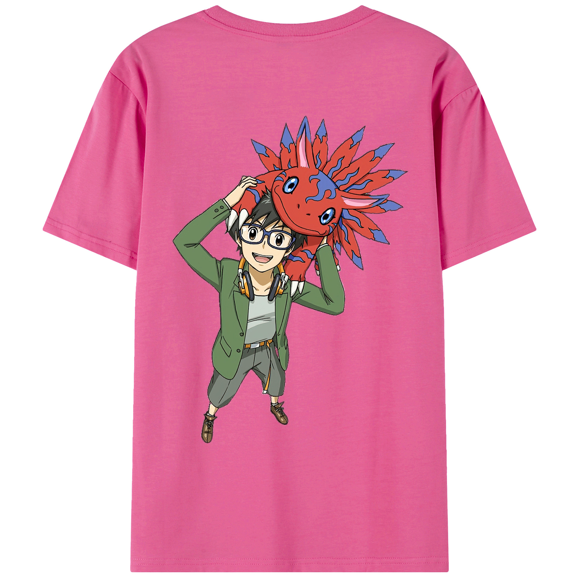 （画像用） Digimon デジタルモンスター/デジモン レディース半袖Tシャツ(バックプリント)