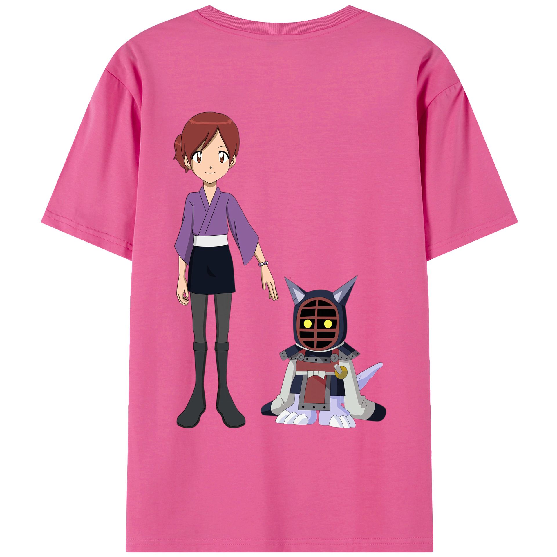 （画像用） Digimon デジタルモンスター/デジモン レディース半袖Tシャツ(バックプリント)