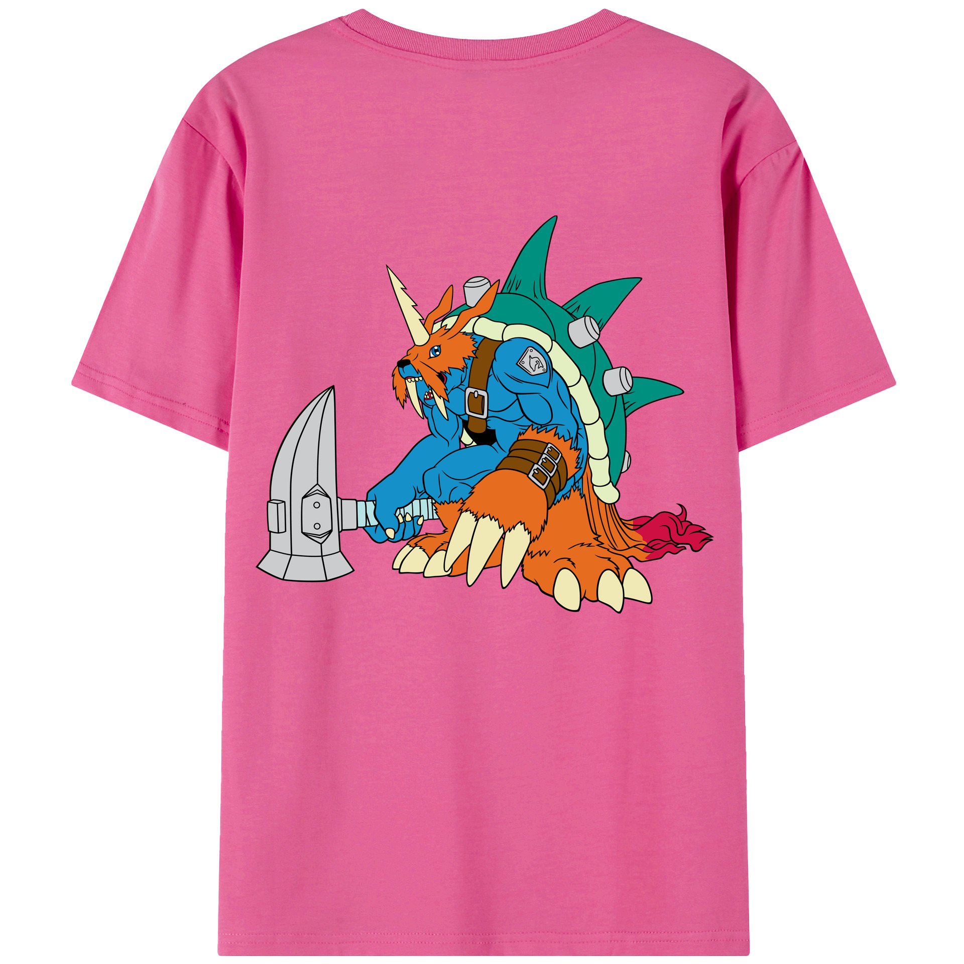 （画像用） Digimon デジタルモンスター/デジモン レディース半袖Tシャツ(バックプリント)
