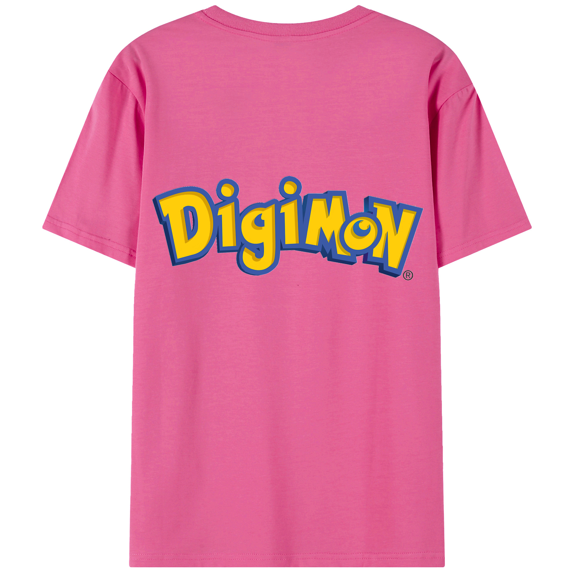 （画像用） Digimon デジタルモンスター/デジモン レディース半袖Tシャツ(バックプリント)