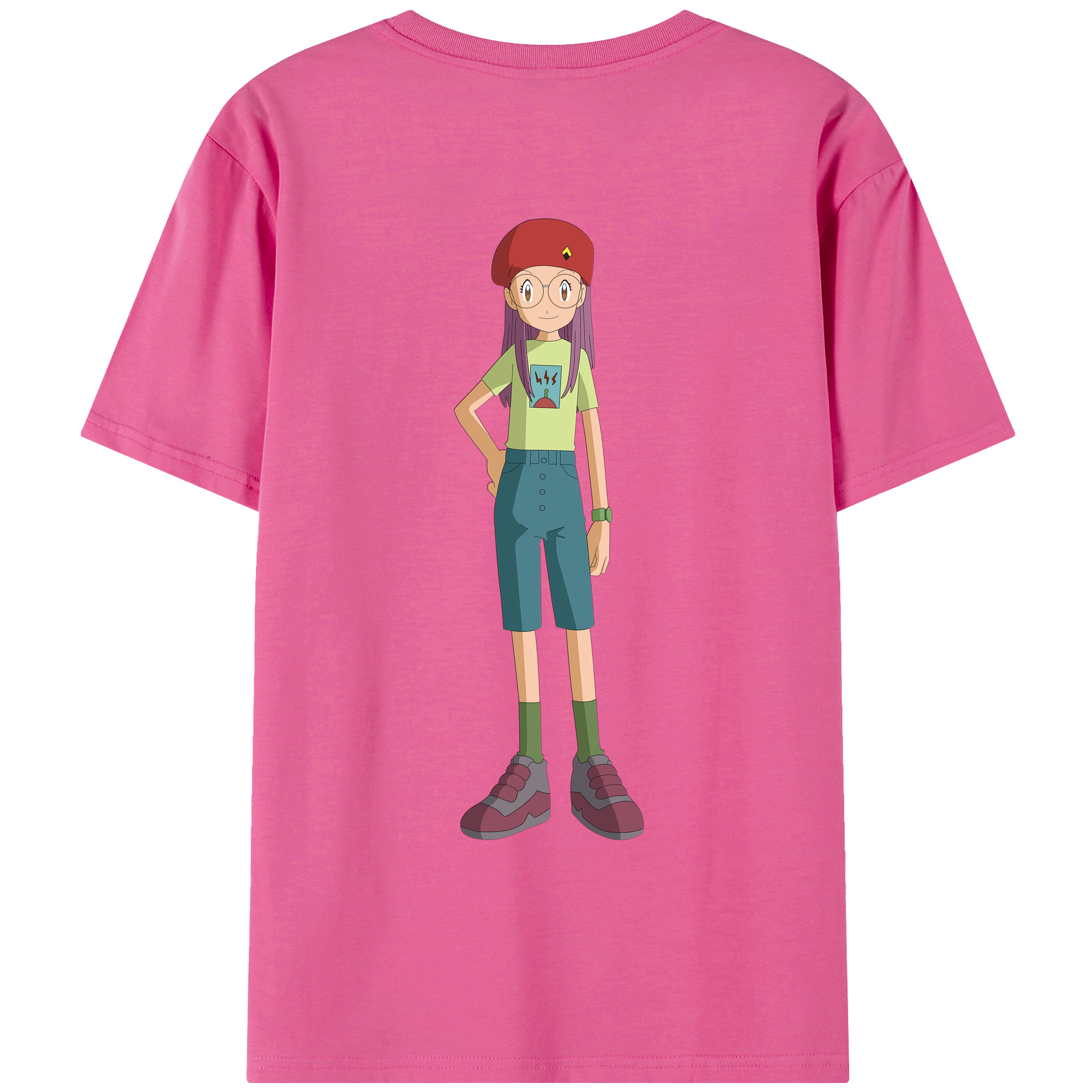（画像用） Digimon デジタルモンスター/デジモン レディース半袖Tシャツ(バックプリント)