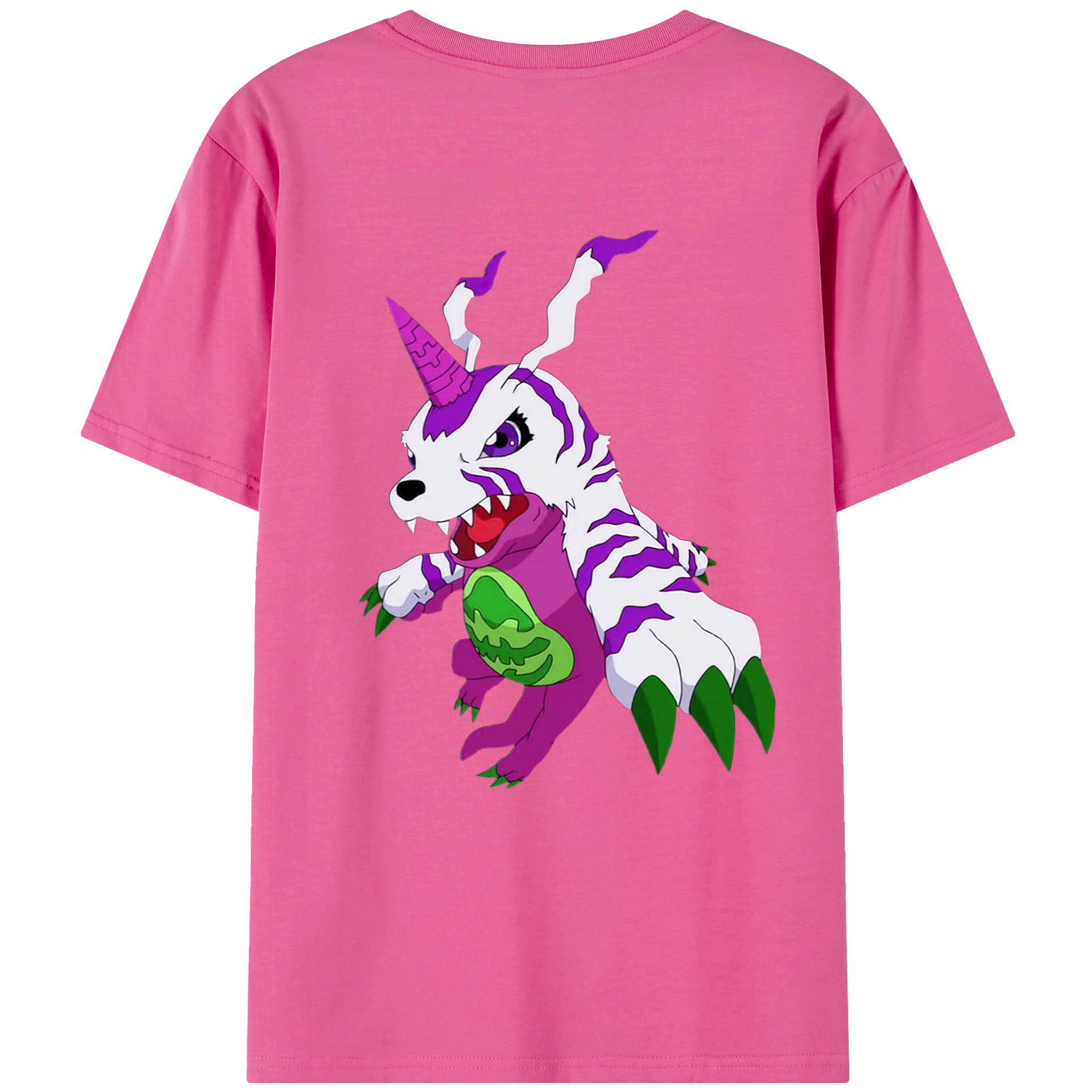 （画像用） Digimon デジタルモンスター/デジモン レディース半袖Tシャツ(バックプリント)