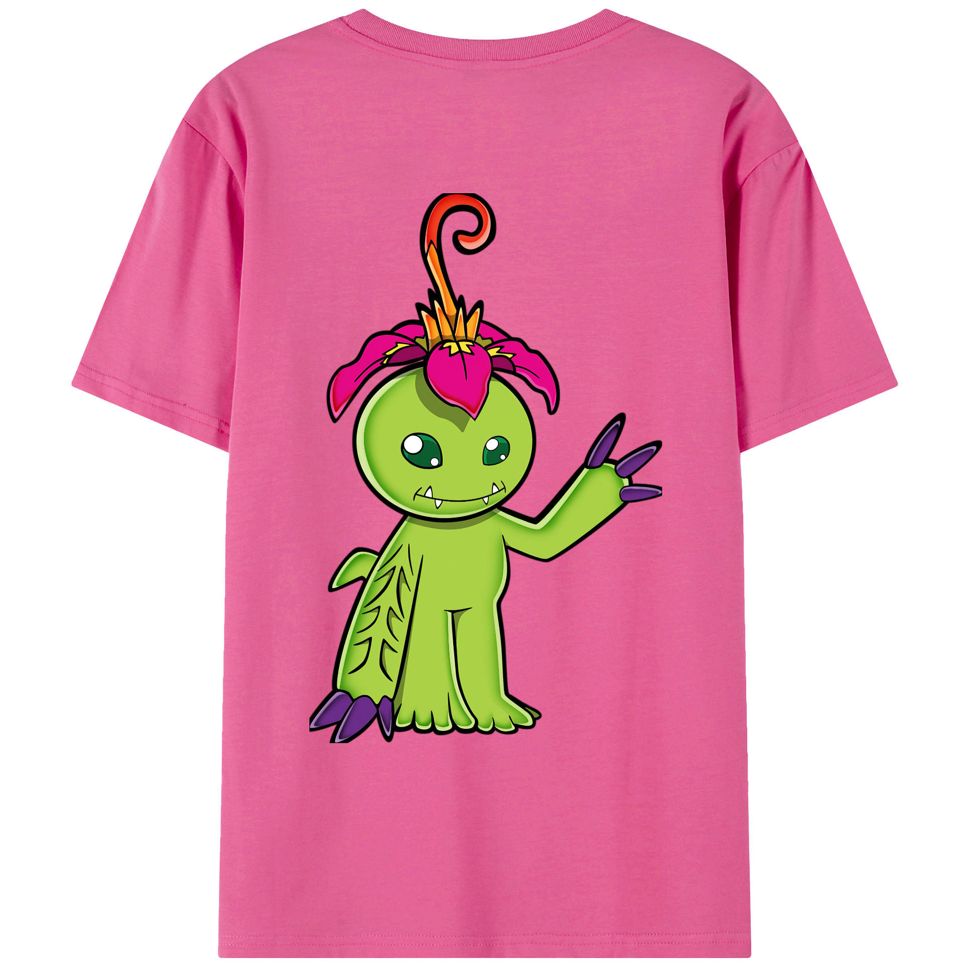 （画像用） Digimon デジタルモンスター/デジモン レディース半袖Tシャツ(バックプリント)