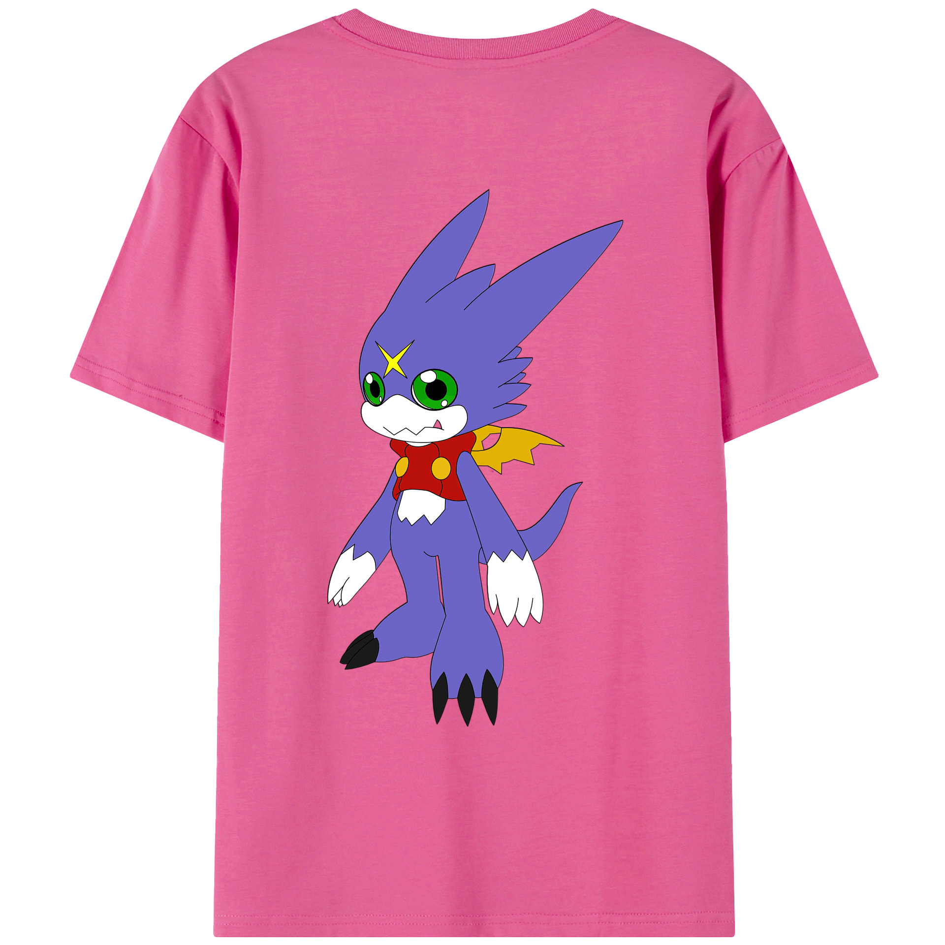 （画像用） Digimon デジタルモンスター/デジモン レディース半袖Tシャツ(バックプリント)
