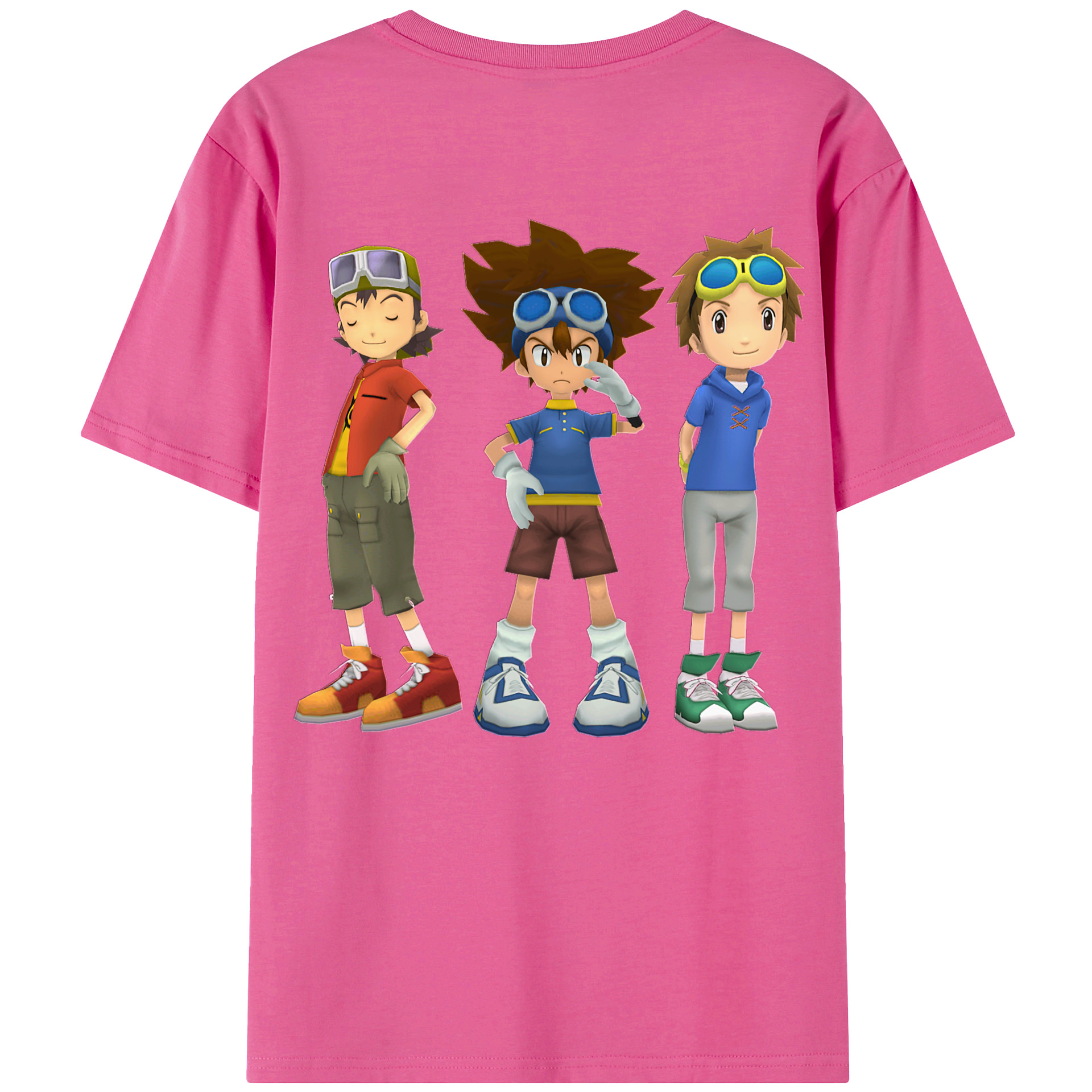 （画像用） Digimon デジタルモンスター/デジモン レディース半袖Tシャツ(バックプリント)