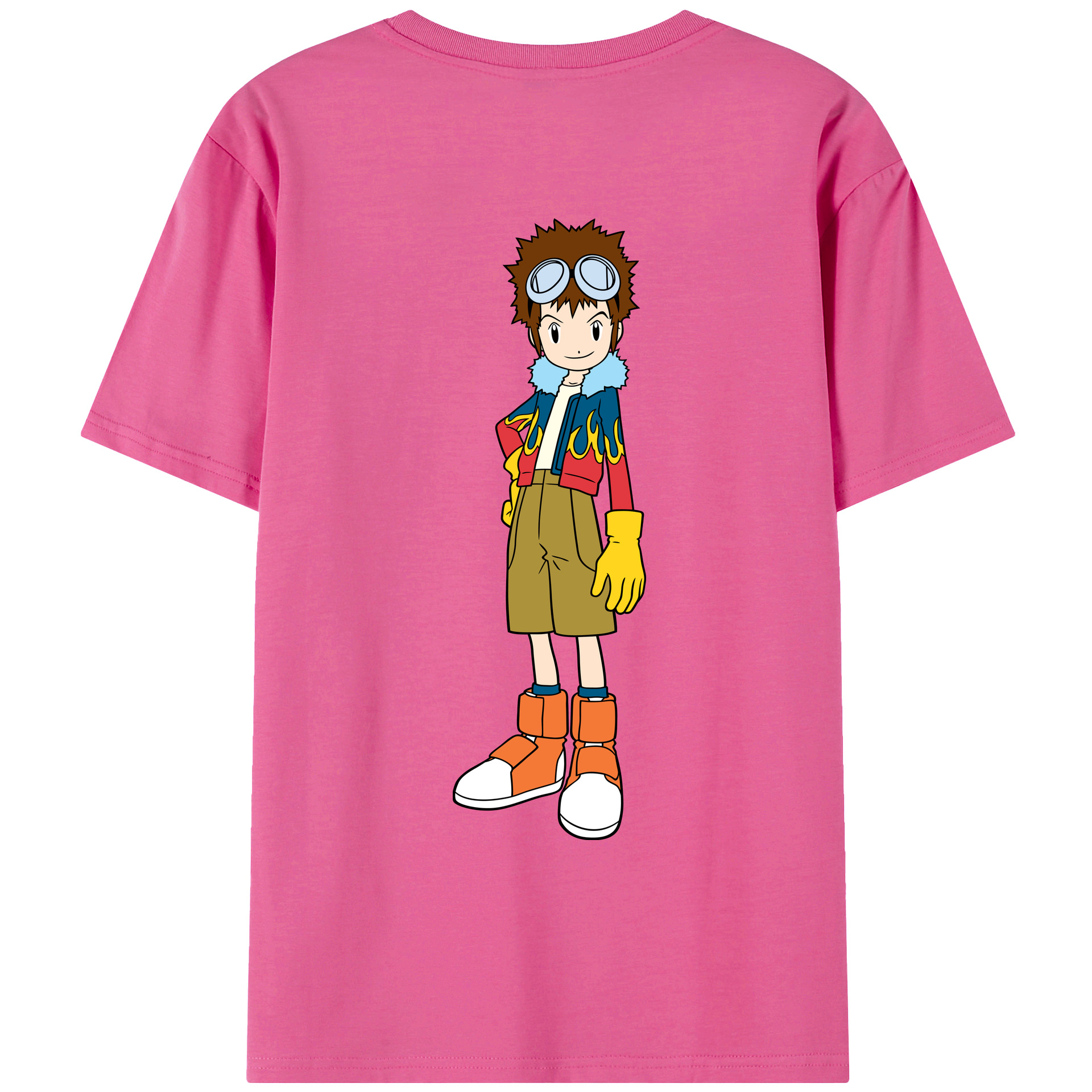 （画像用） Digimon デジタルモンスター/デジモン レディース半袖Tシャツ(バックプリント)