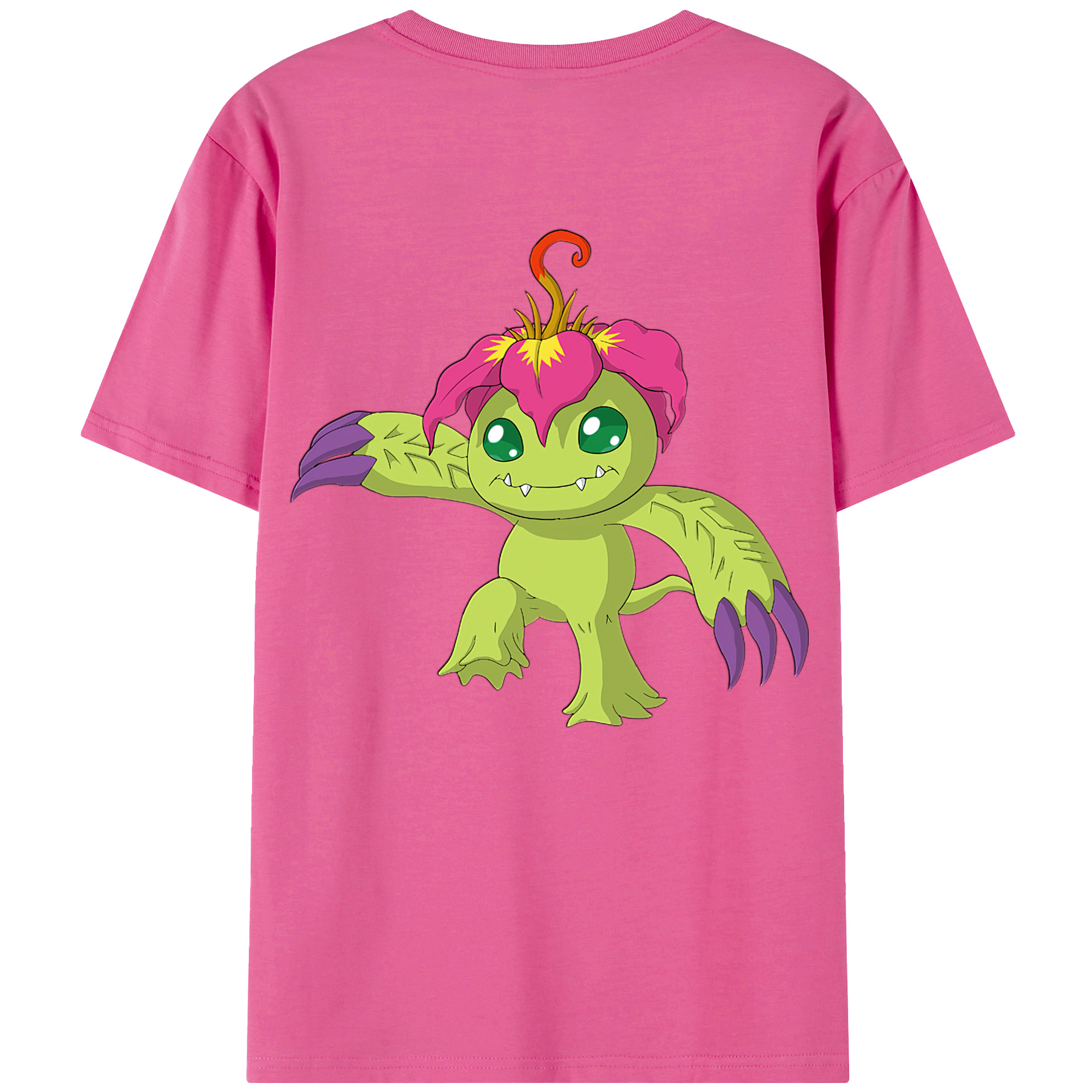 （画像用） Digimon デジタルモンスター/デジモン レディース半袖Tシャツ(バックプリント)