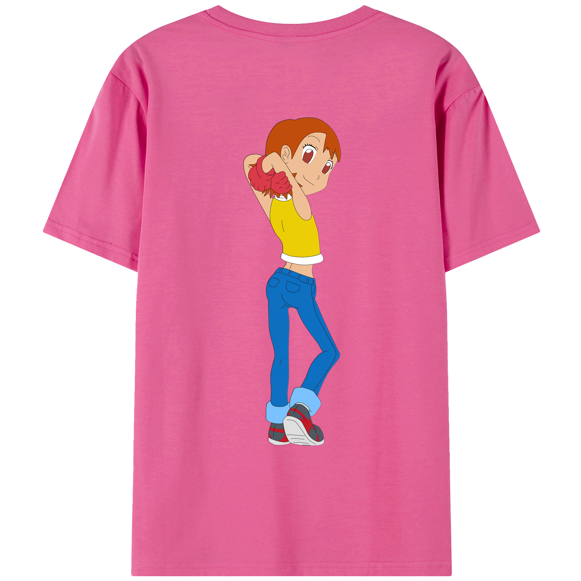 （画像用） Digimon デジタルモンスター/デジモン レディース半袖Tシャツ(バックプリント)