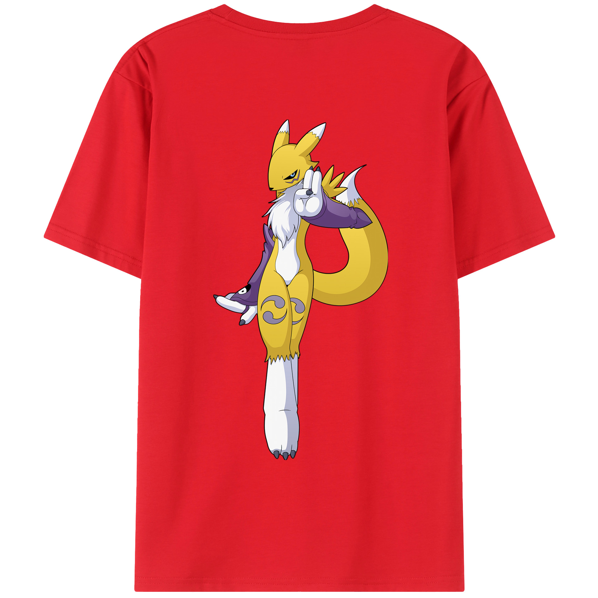 （画像用） Digimon デジタルモンスター/デジモン レディース半袖Tシャツ(バックプリント)
