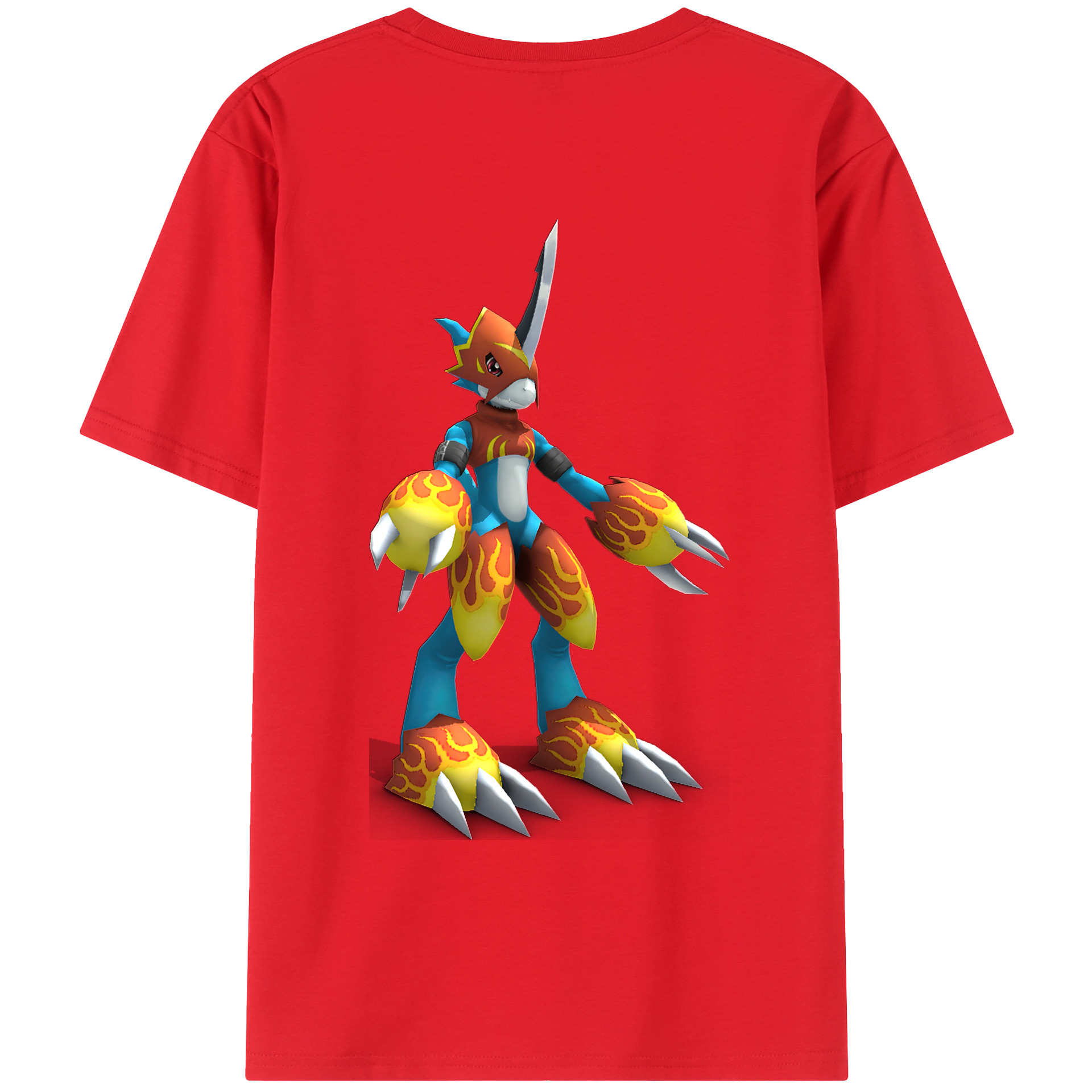 （画像用） Digimon デジタルモンスター/デジモン レディース半袖Tシャツ(バックプリント)
