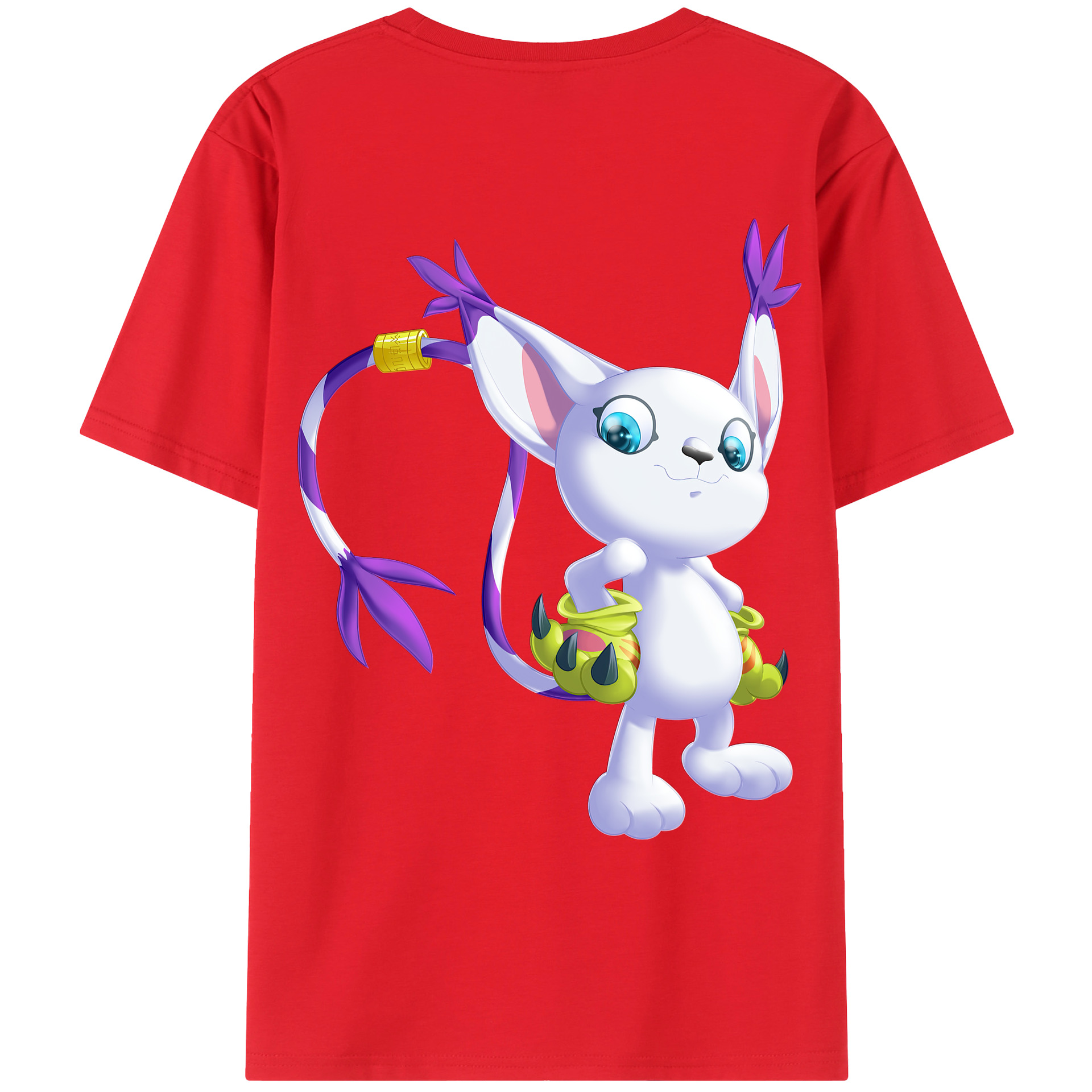 （画像用） Digimon デジタルモンスター/デジモン レディース半袖Tシャツ(バックプリント)