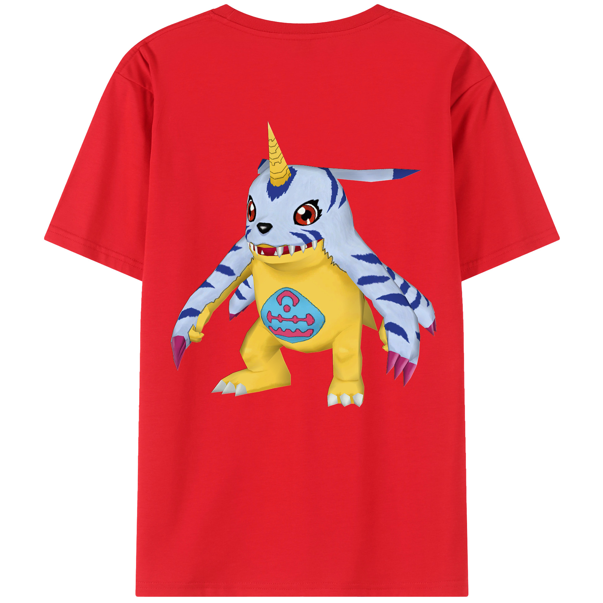 （画像用） Digimon デジタルモンスター/デジモン レディース半袖Tシャツ(バックプリント)