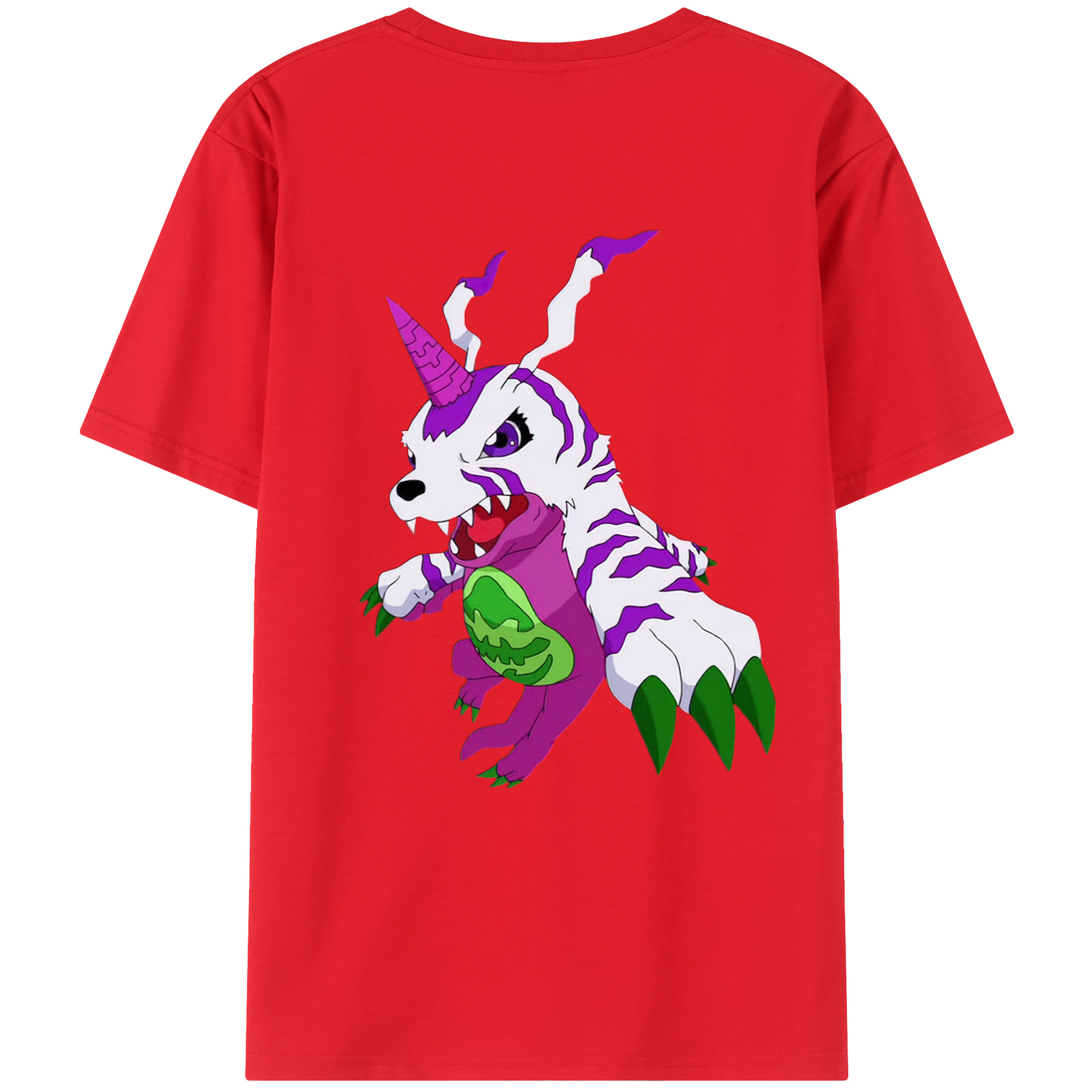 （画像用） Digimon デジタルモンスター/デジモン レディース半袖Tシャツ(バックプリント)