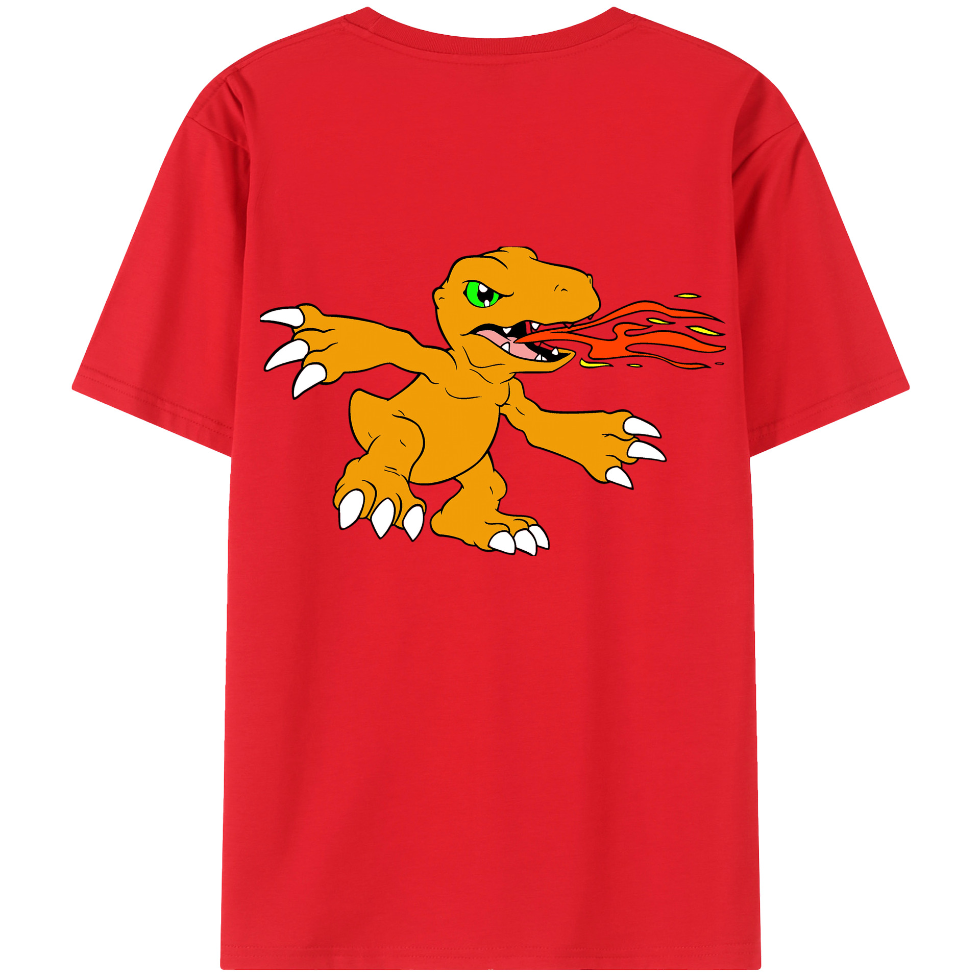 （画像用） Digimon デジタルモンスター/デジモン レディース半袖Tシャツ(バックプリント)