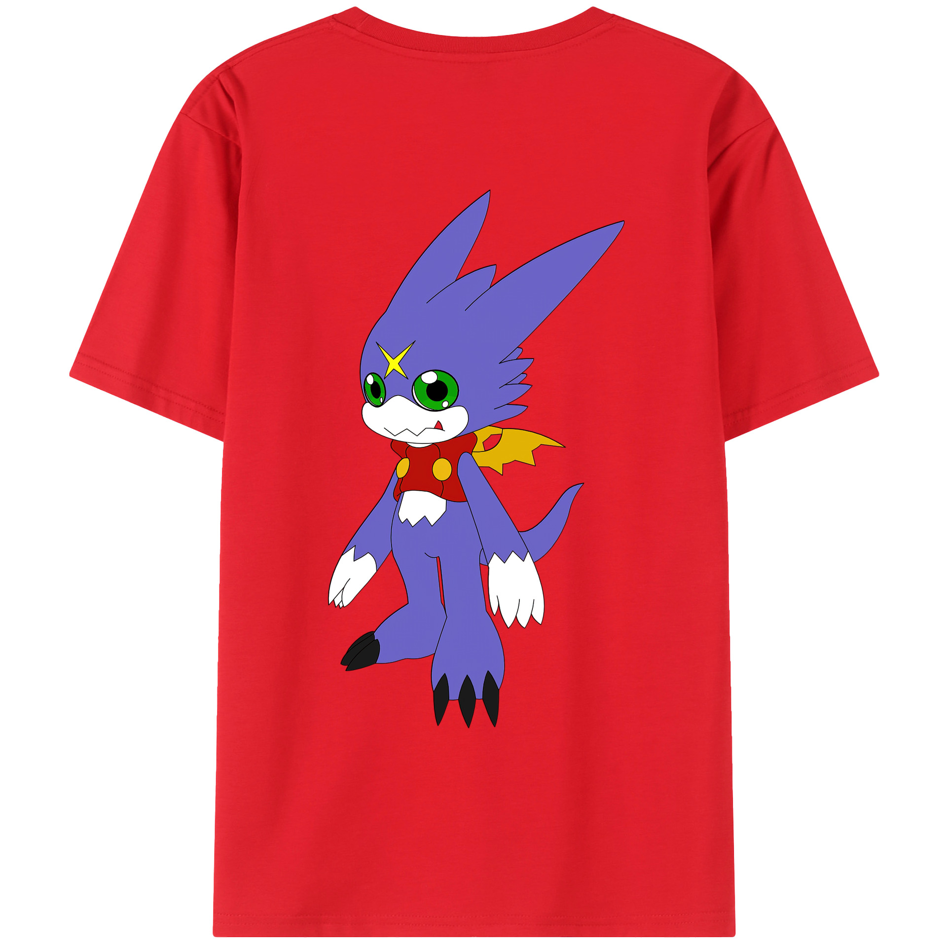 （画像用） Digimon デジタルモンスター/デジモン レディース半袖Tシャツ(バックプリント)