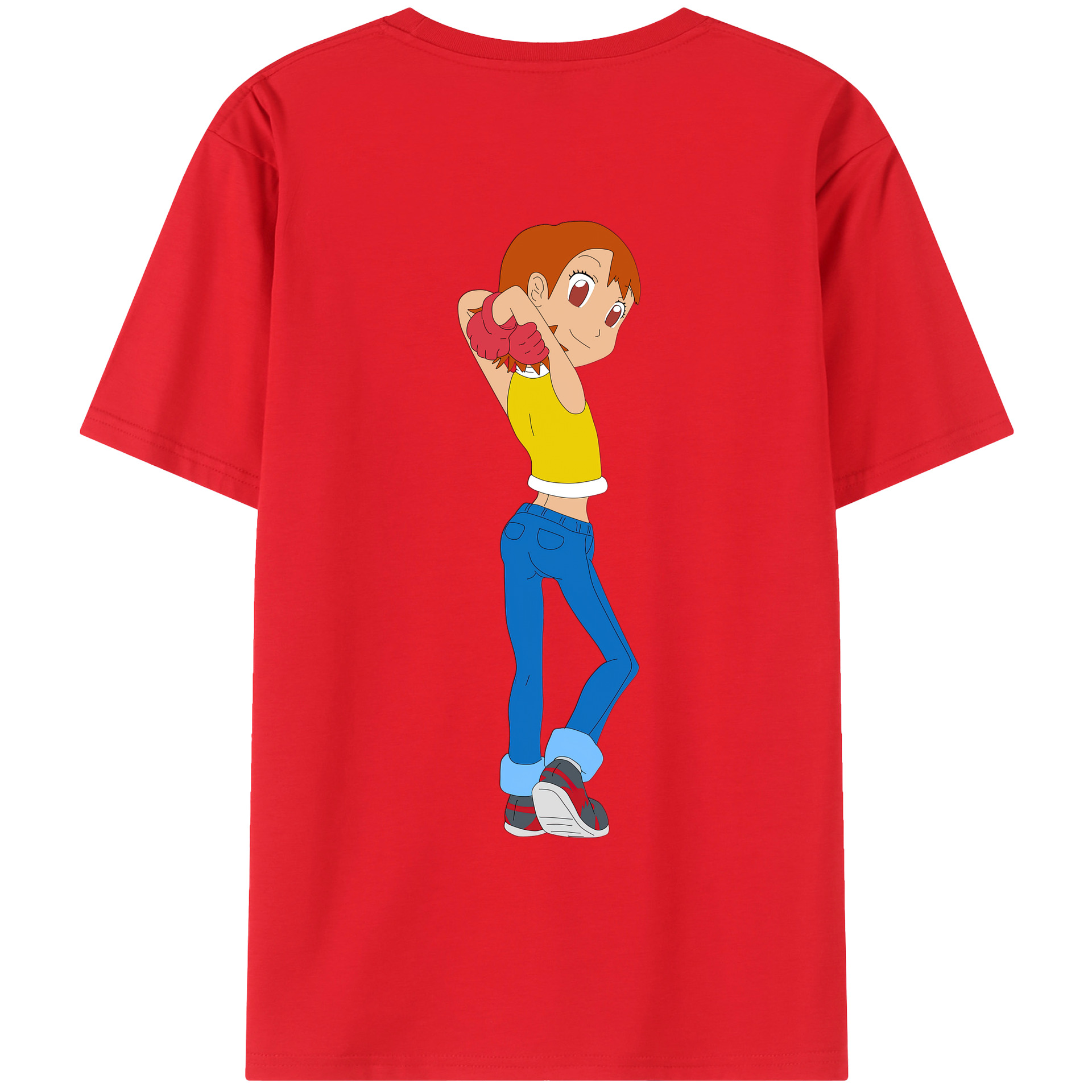 （画像用） Digimon デジタルモンスター/デジモン レディース半袖Tシャツ(バックプリント)