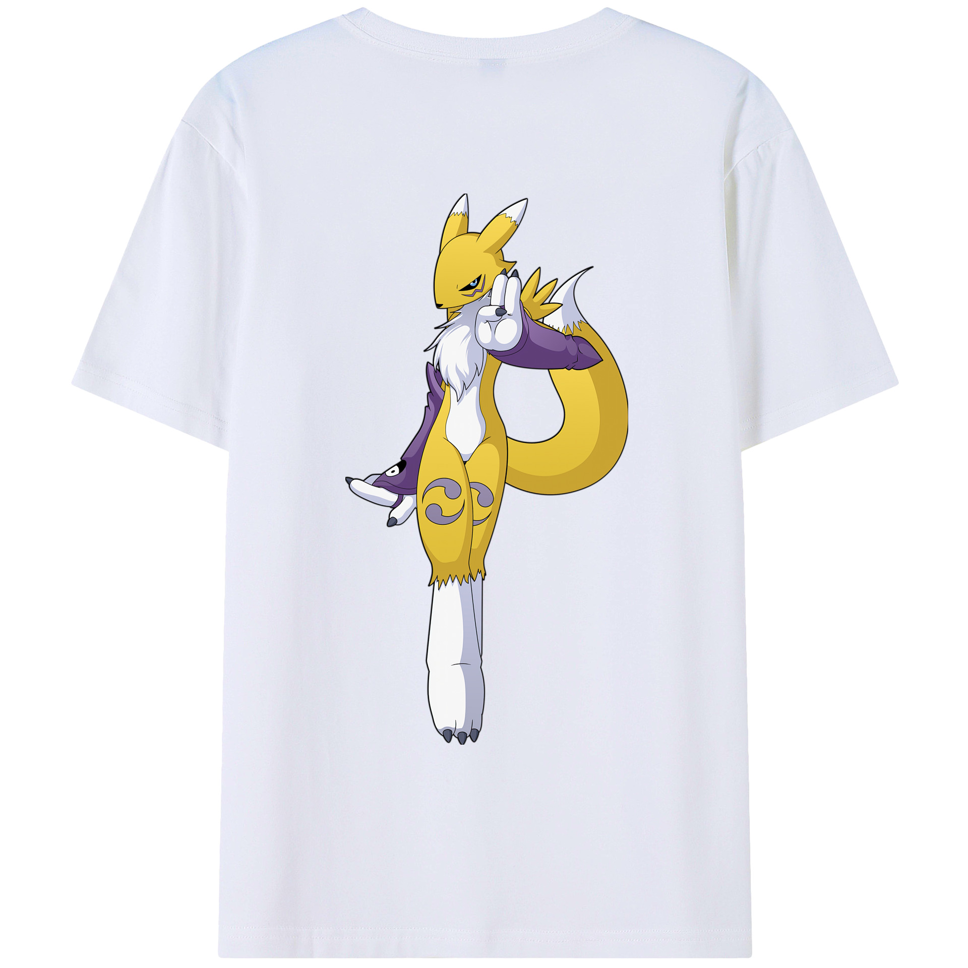 （画像用） Digimon デジタルモンスター/デジモン レディース半袖Tシャツ(バックプリント)