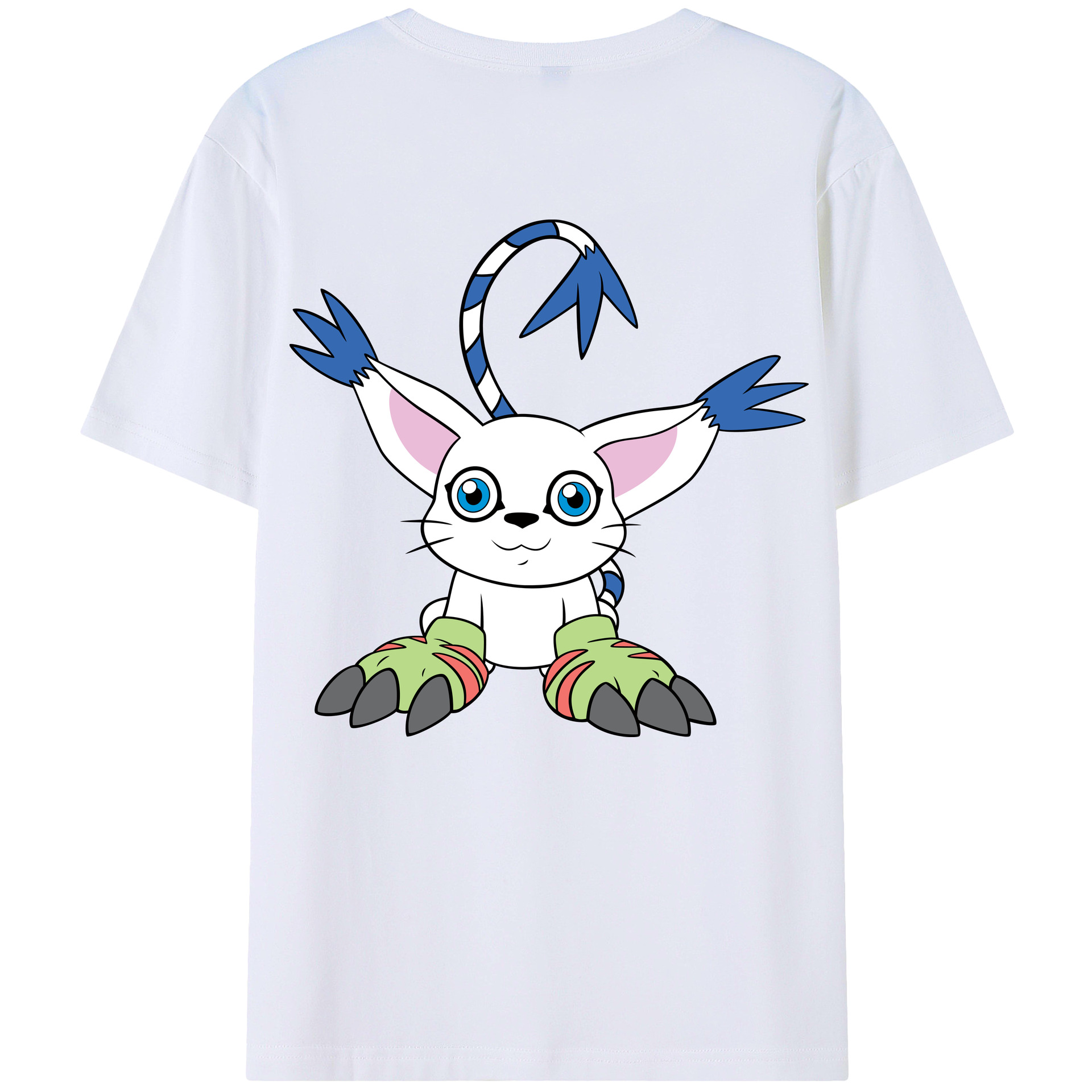 （画像用） Digimon デジタルモンスター/デジモン レディース半袖Tシャツ(バックプリント)