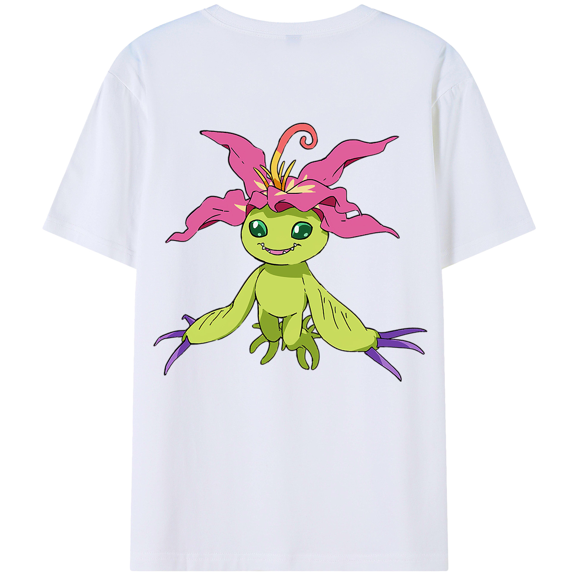 （画像用） Digimon デジタルモンスター/デジモン レディース半袖Tシャツ(バックプリント)