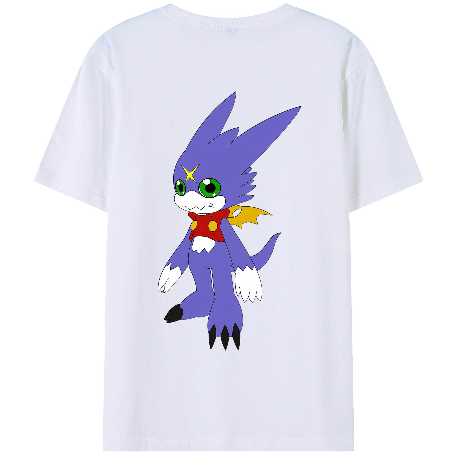 （画像用） Digimon デジタルモンスター/デジモン レディース半袖Tシャツ(バックプリント)