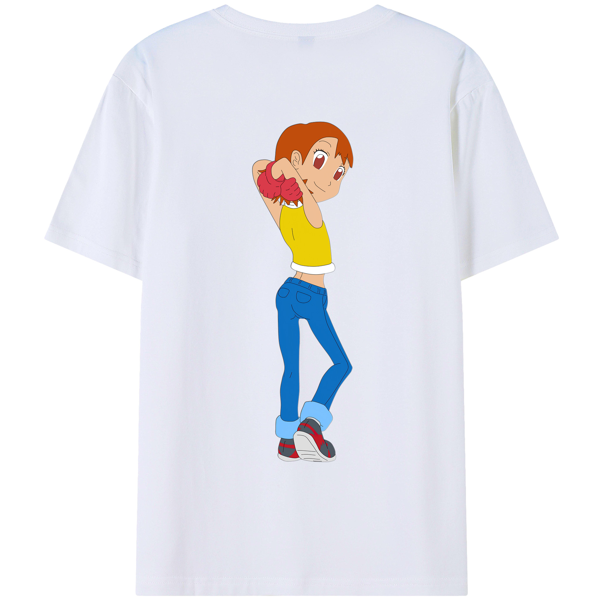 （画像用） Digimon デジタルモンスター/デジモン レディース半袖Tシャツ(バックプリント)
