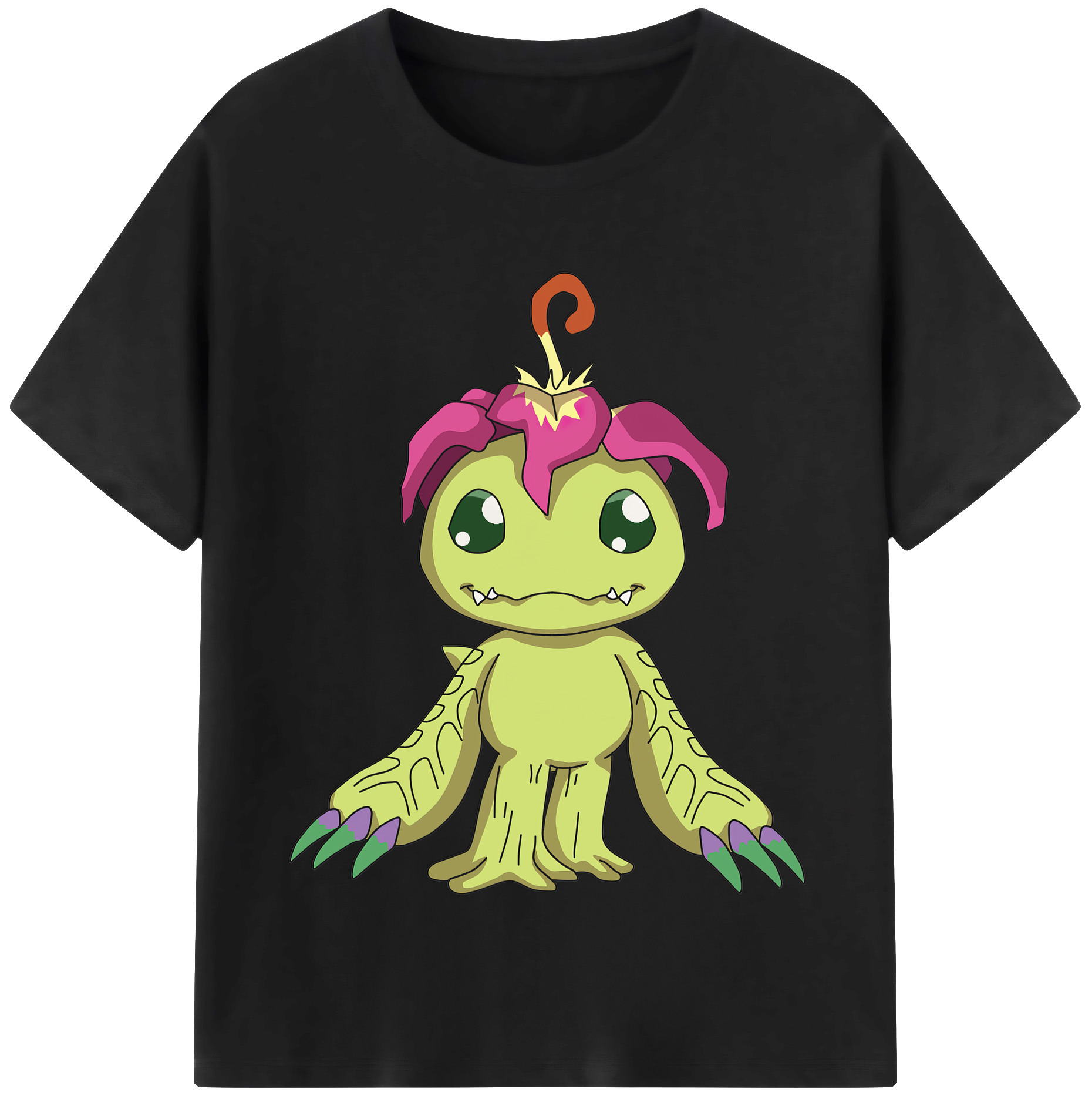 （画像用） Digimon デジタルモンスター/デジモン レディースカジュアルプリントTシャツ（綿100％）