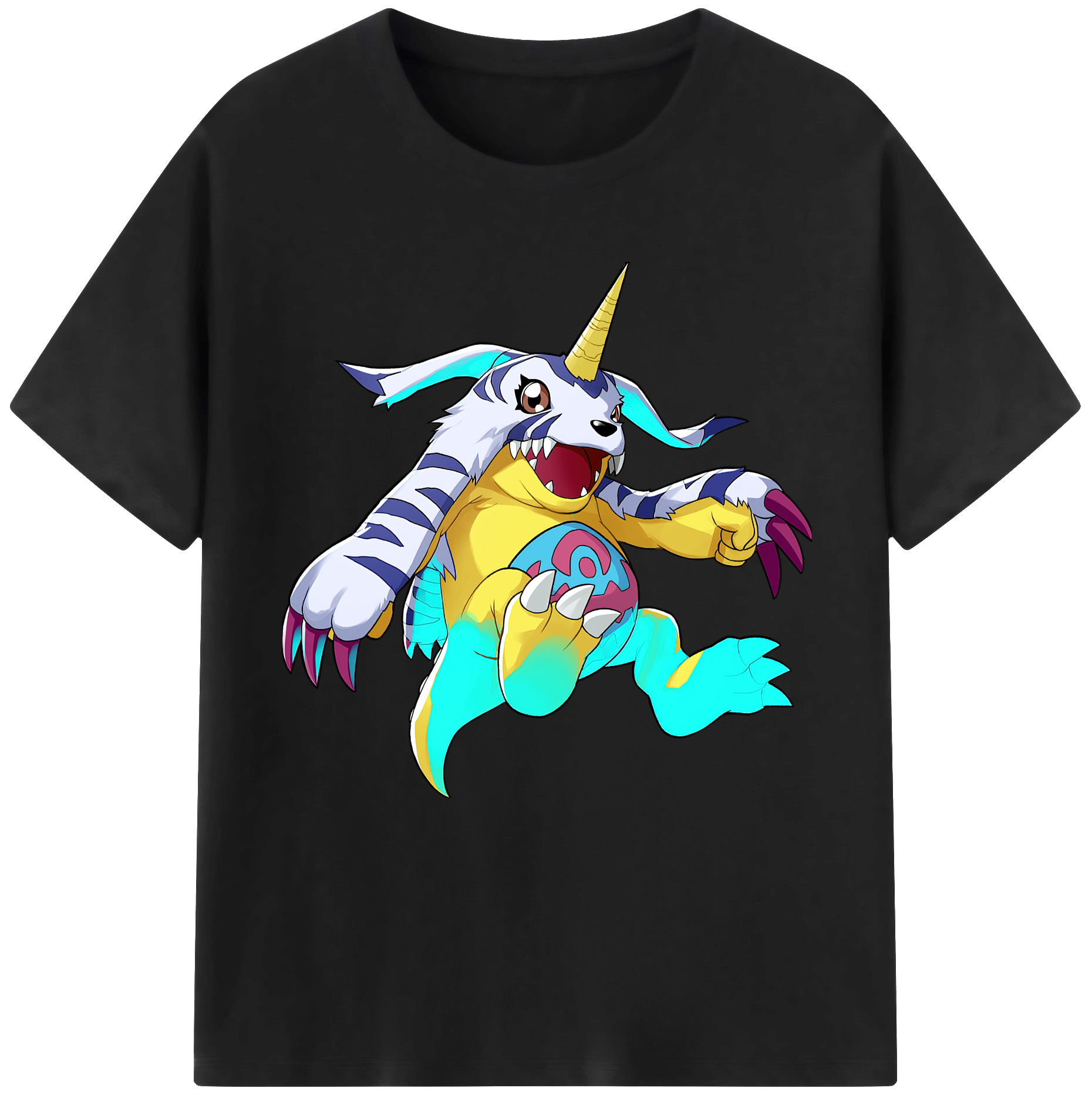 （画像用） Digimon デジタルモンスター/デジモン レディースカジュアルプリントTシャツ（綿100％）