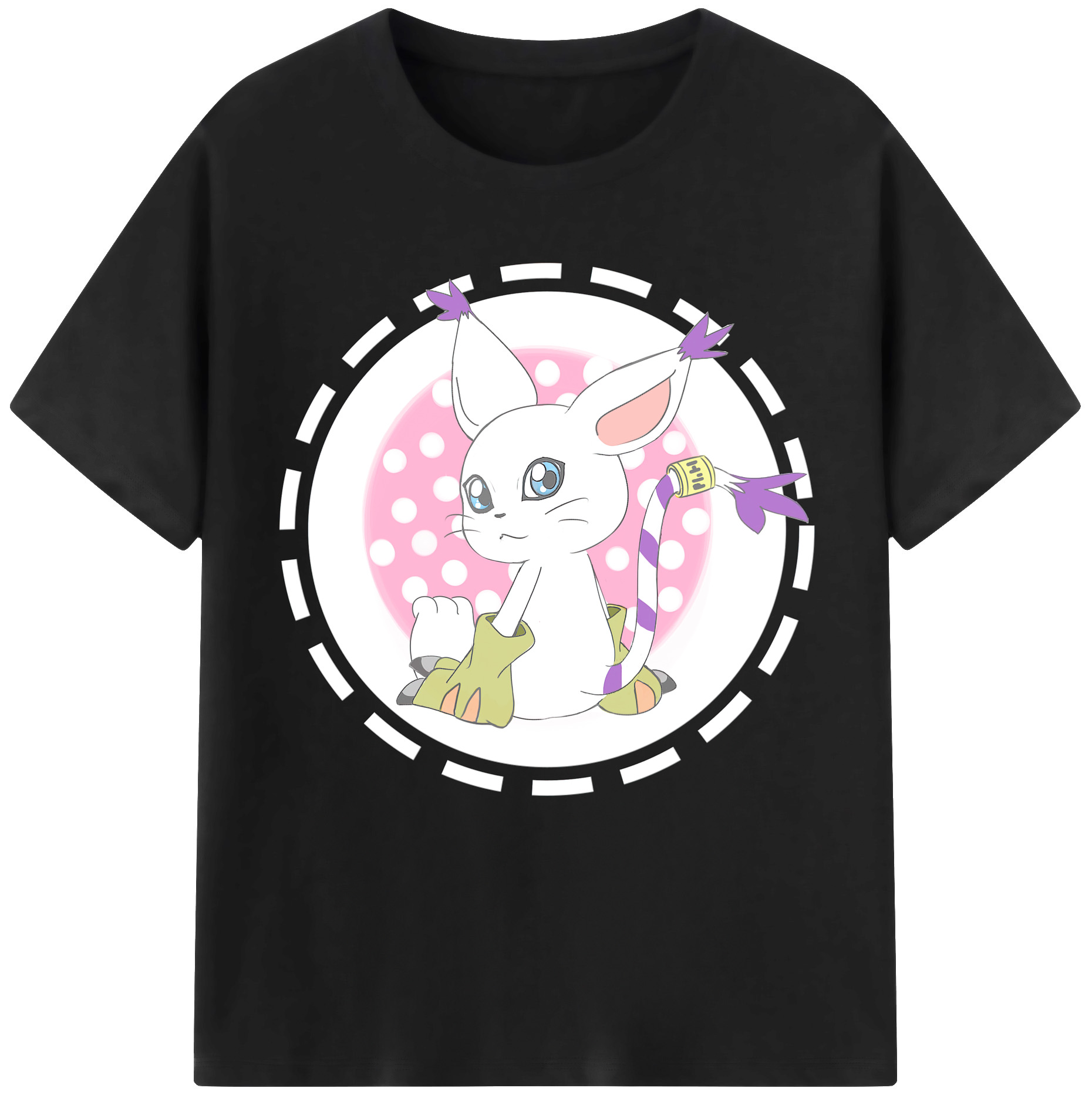 （画像用） Digimon デジタルモンスター/デジモン レディースカジュアルプリントTシャツ（綿100％）