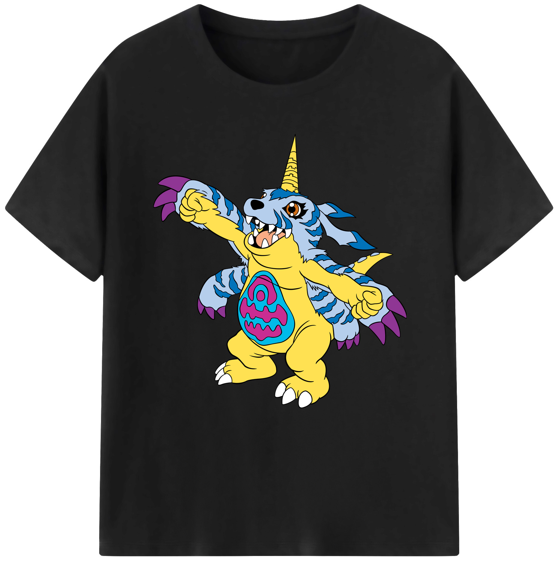 （画像用） Digimon デジタルモンスター/デジモン レディースカジュアルプリントTシャツ（綿100％）